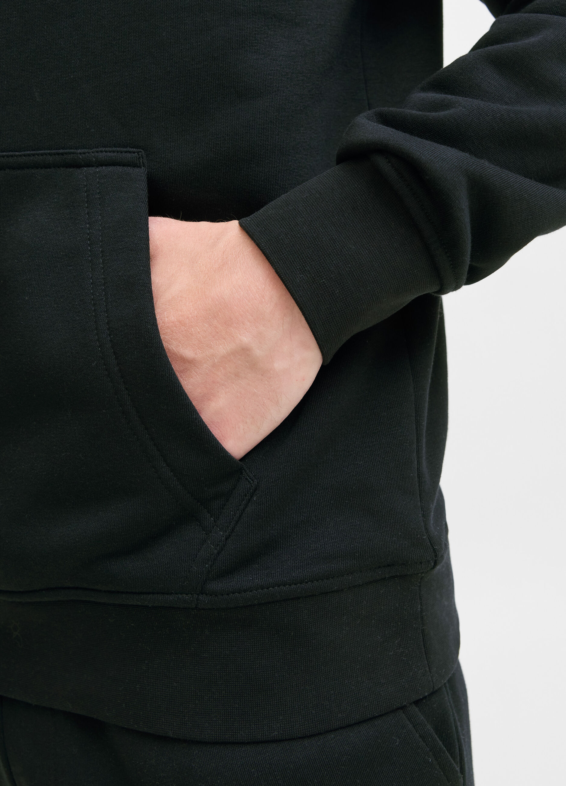 Felpa con cappuccio in cotone uomo_4