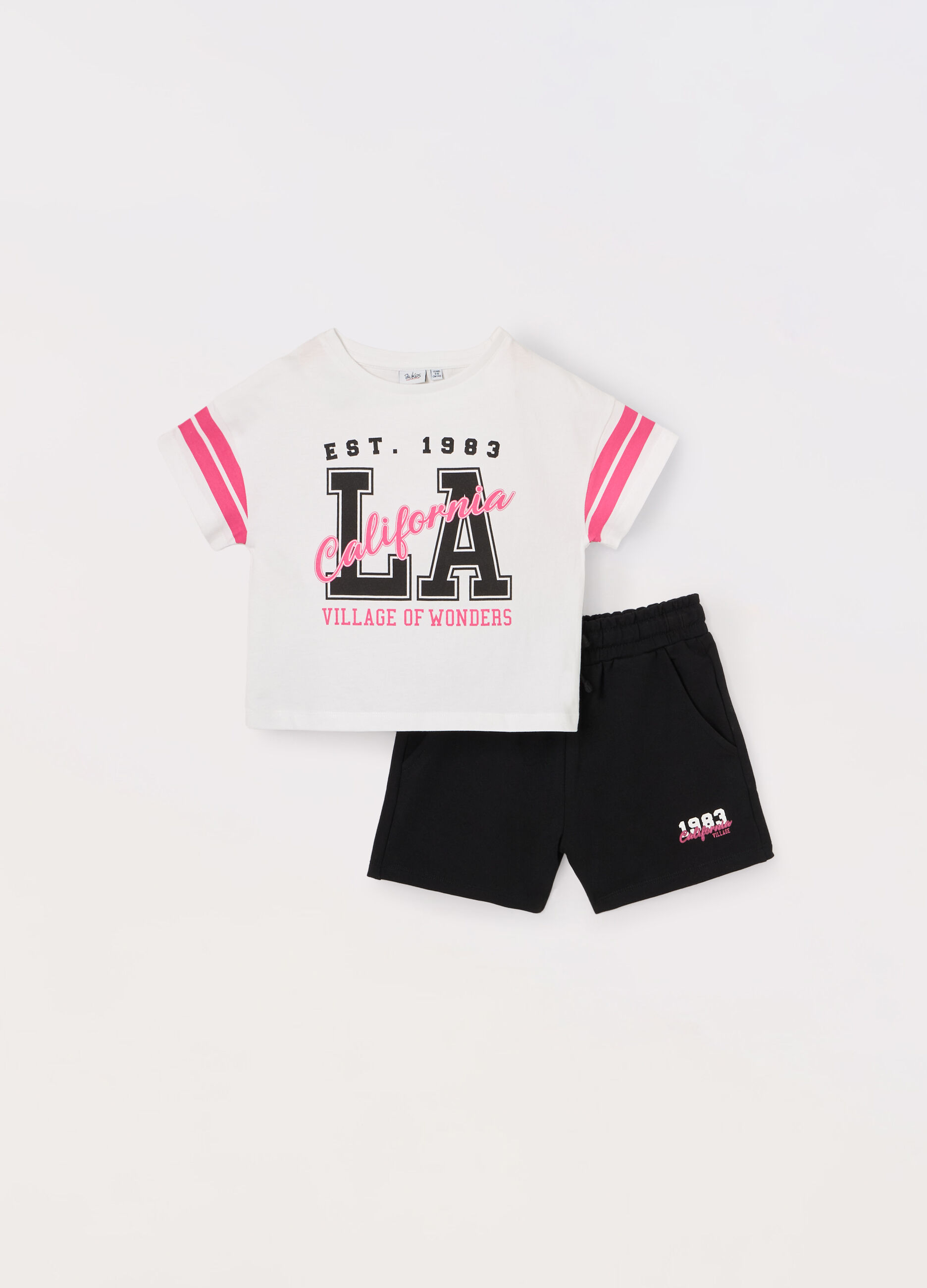 Jogging set in cotone jersey ragazza_0