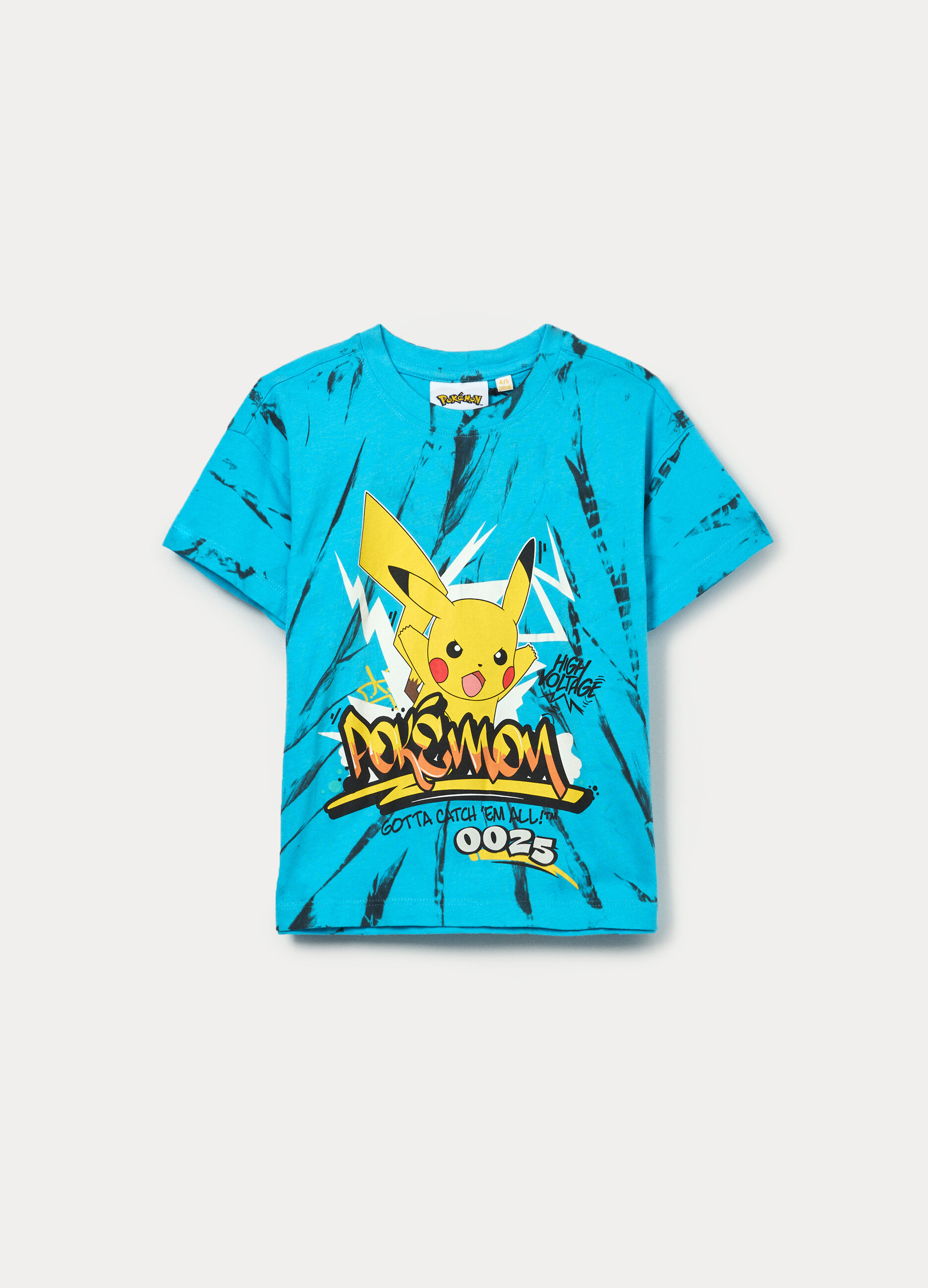 T-shirt Pokemon in jersey di puro cotone bambino_0