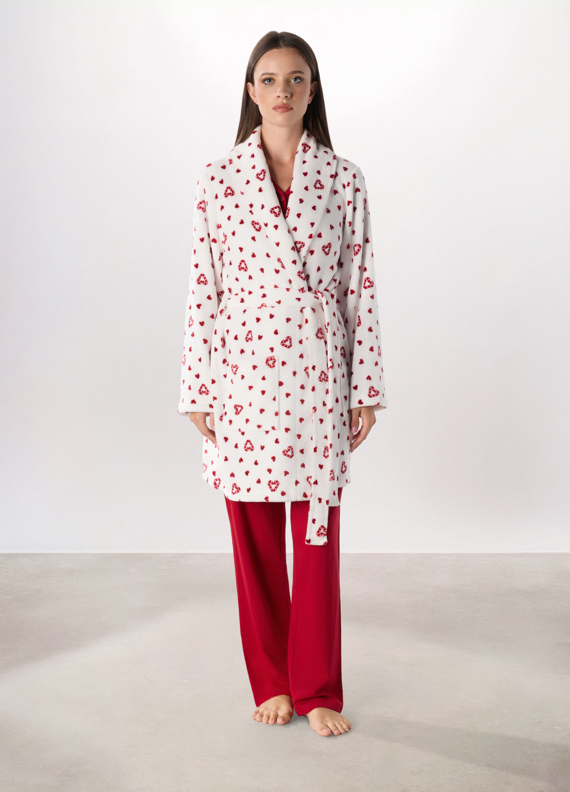 Vestaglia in coral fleece donna_0