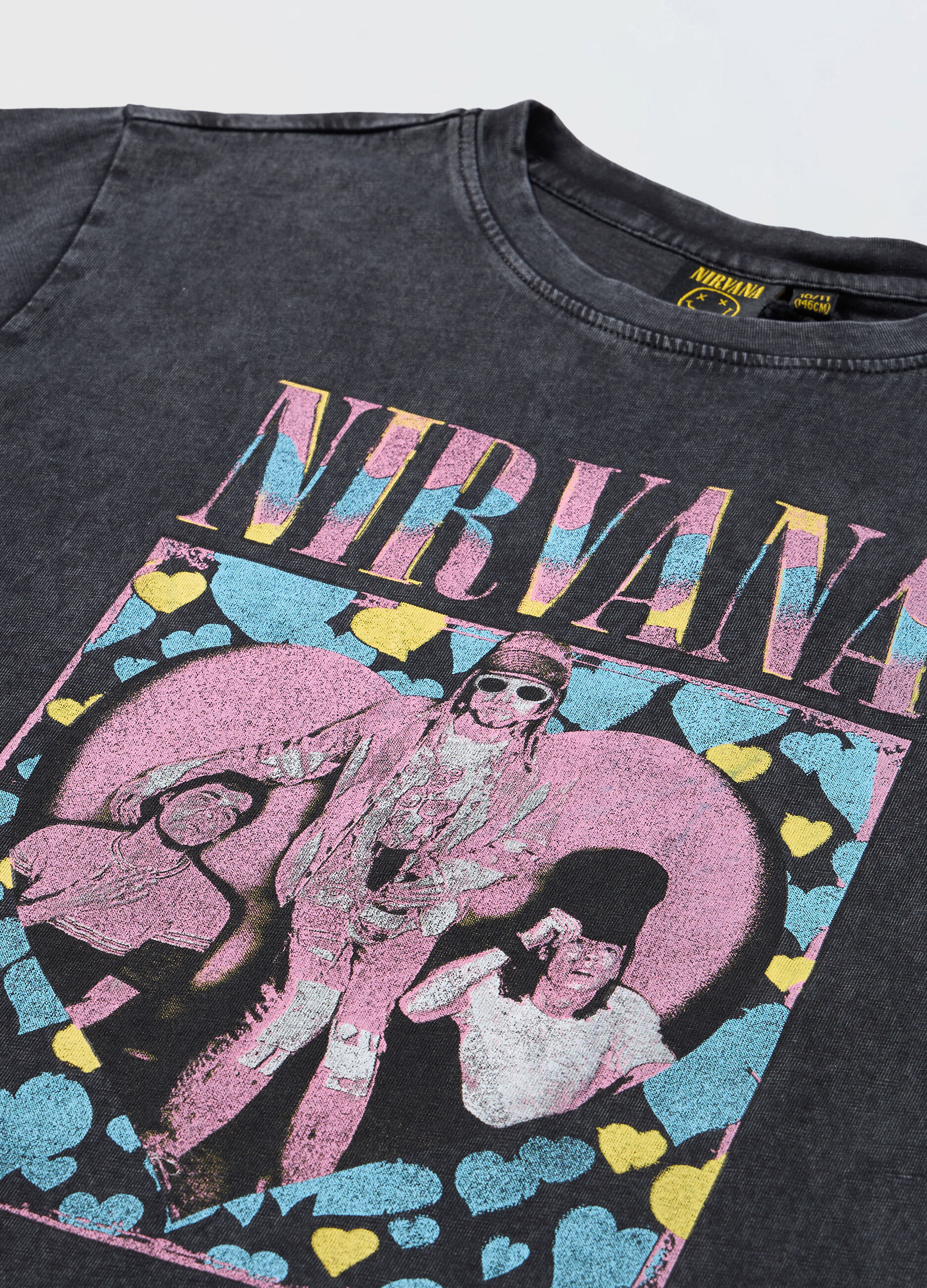 T-shirt Nirvana in jersey di puro cotone ragazza_1