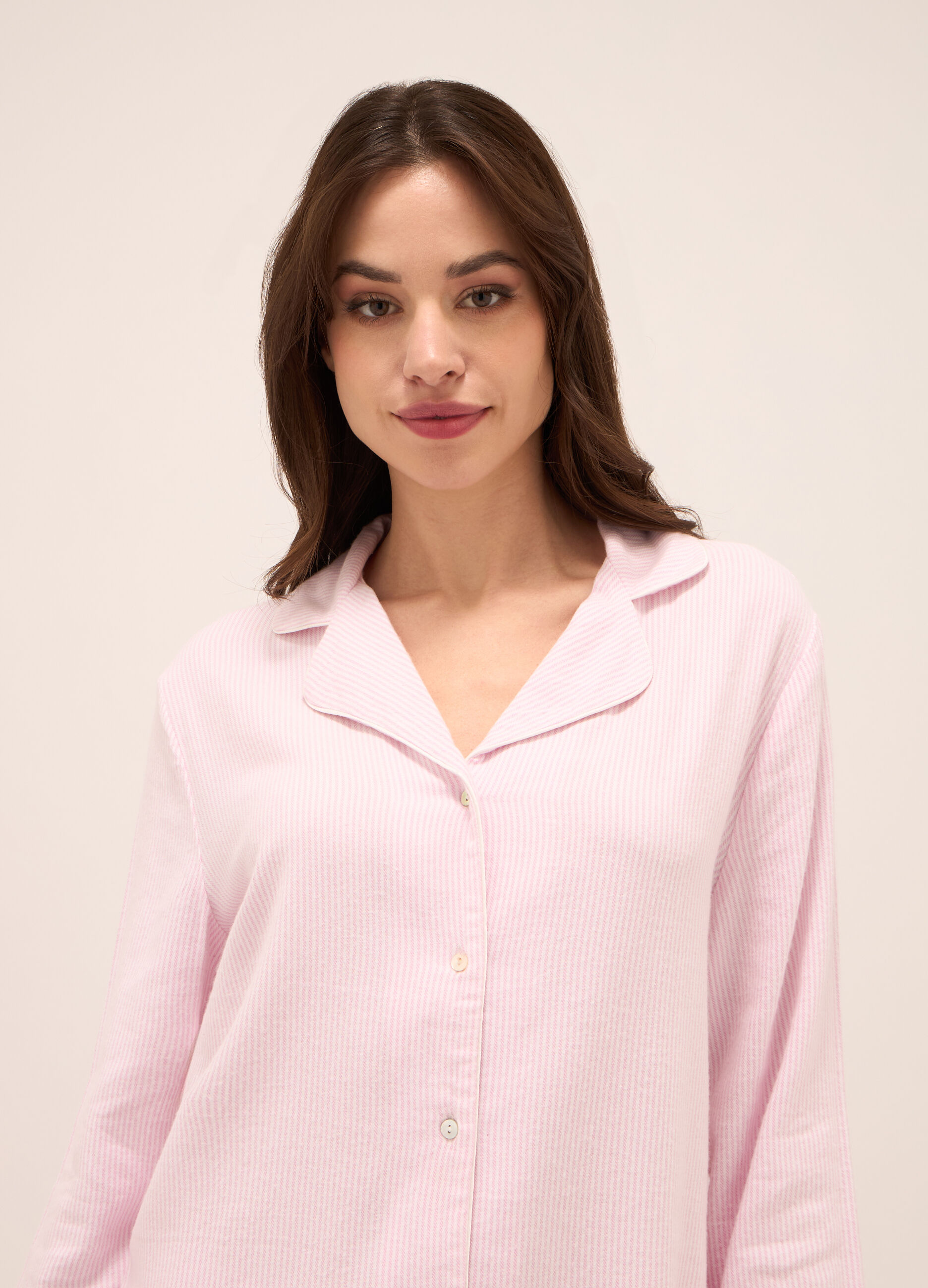 Set pigiama in flanella di misto cotone donna_2