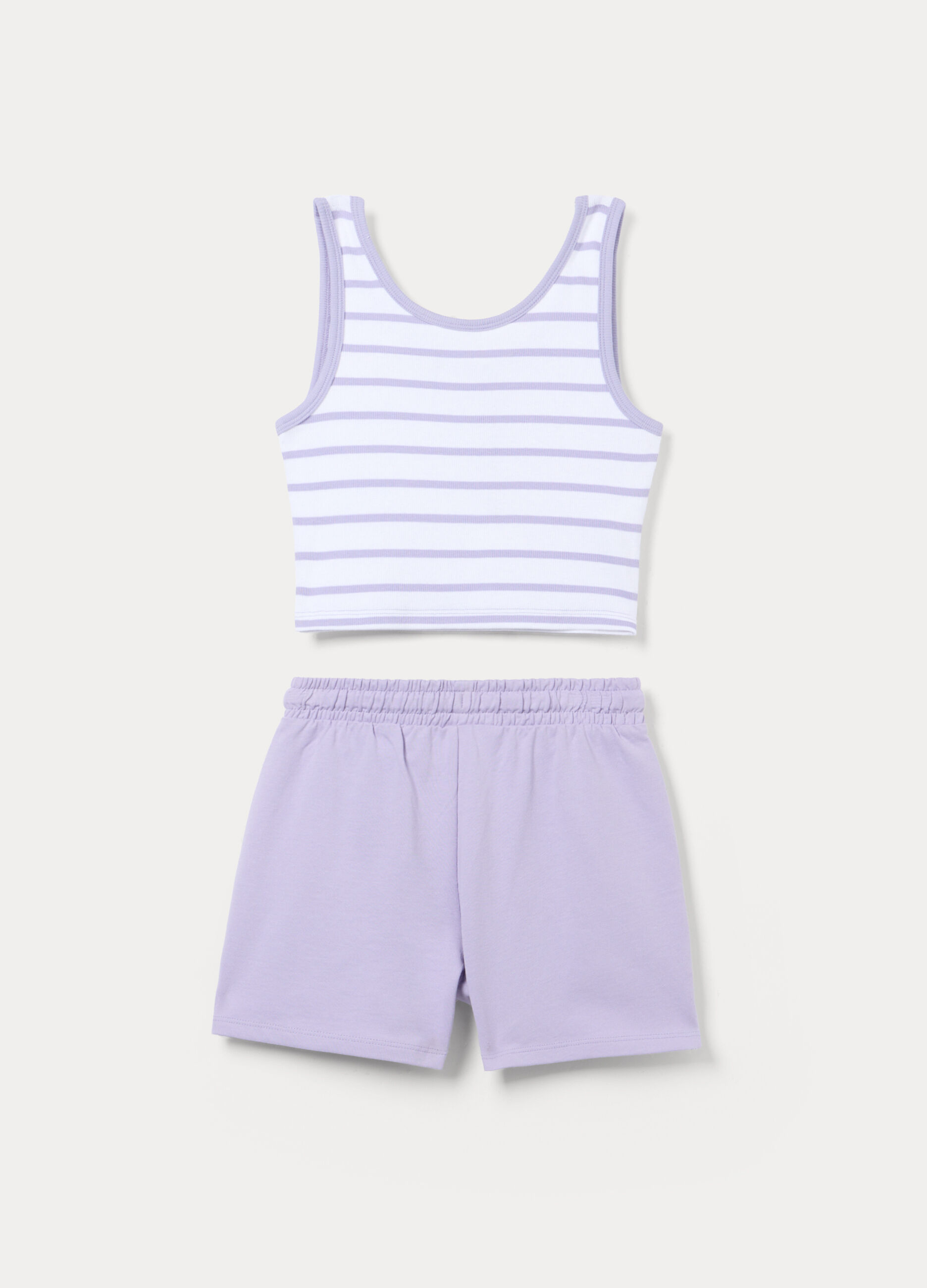 Jogging set in cotone stretch ragazza_1