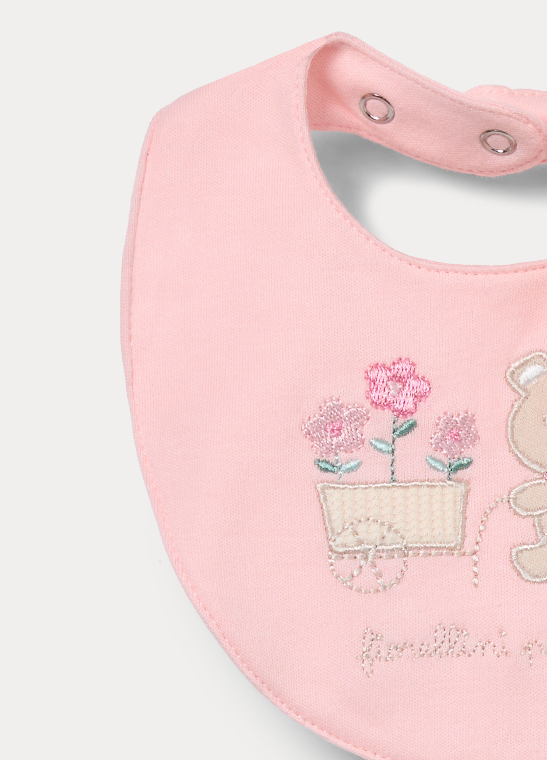 Pack 2 bavaglini in interlock di puro cotone neonata_1