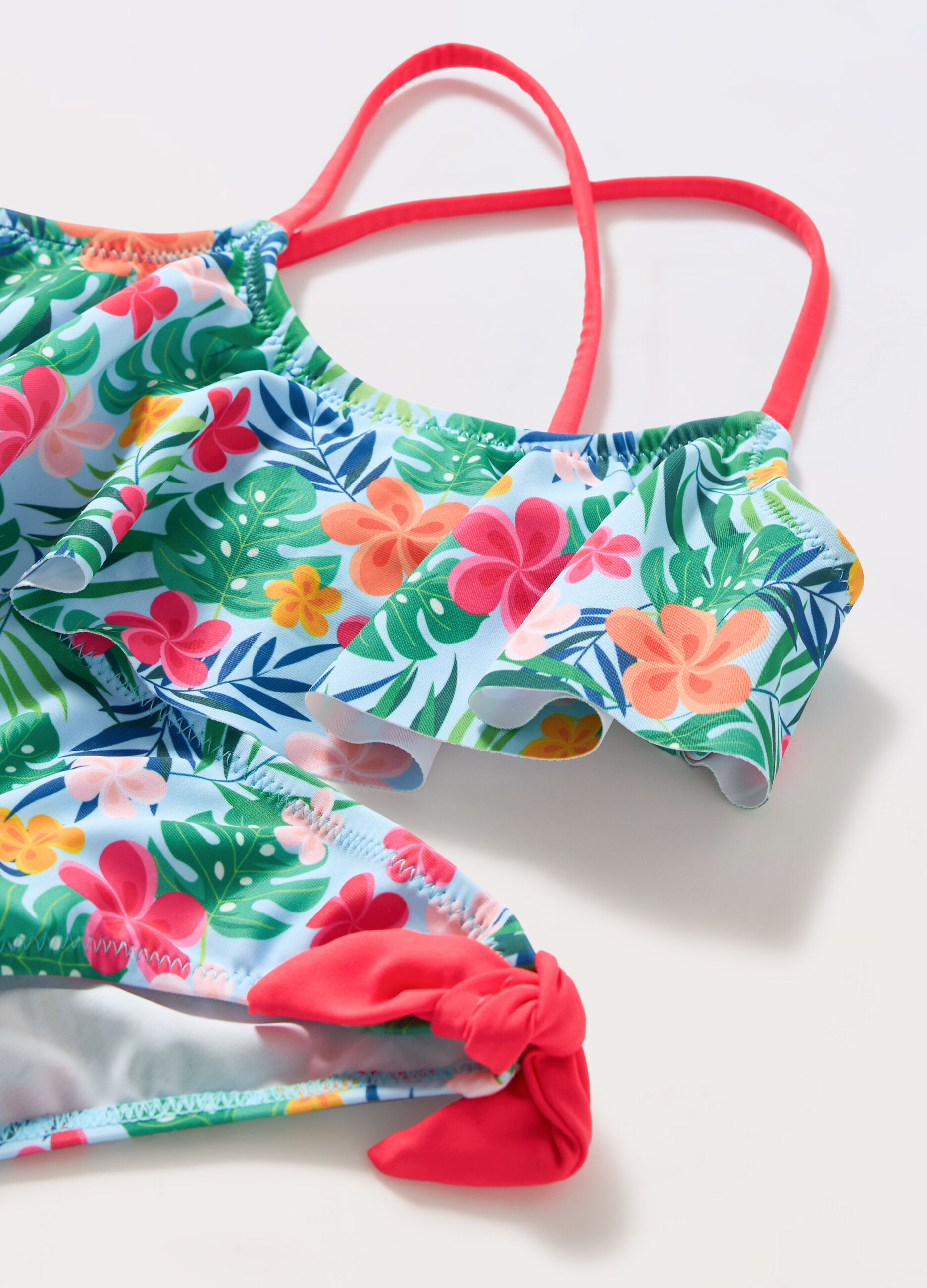 Costume bikini con stampa bambina_1