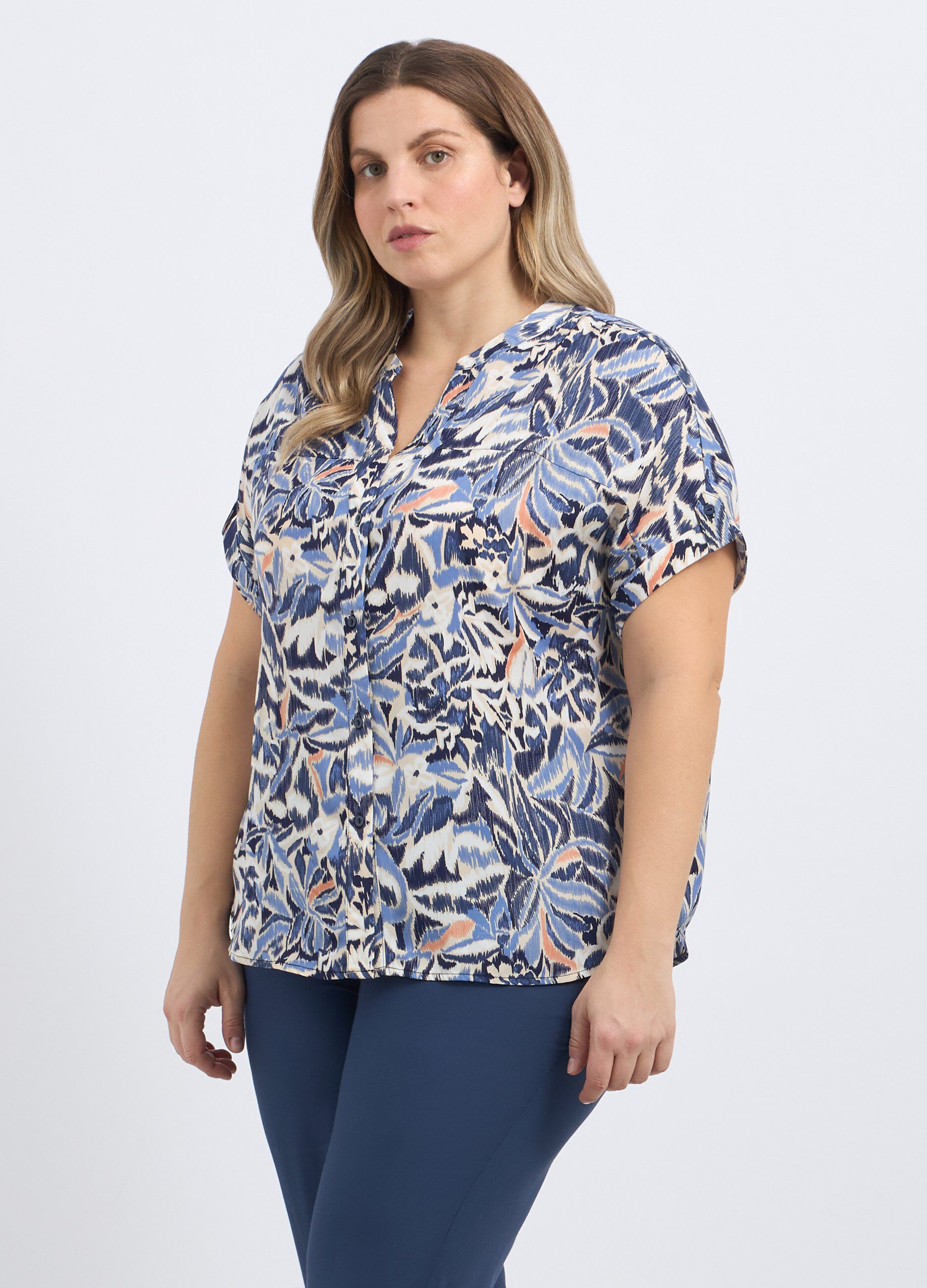 Camicia con stampa donna curvy_0