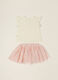 Set bambina bianco e rosa con maglietta e gonna_1