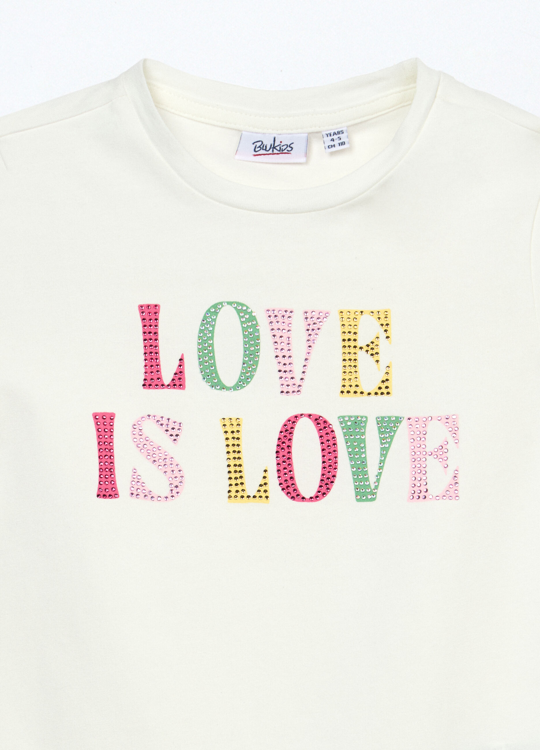 T-shirt in jersey di cotone stretch bambina