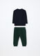 Jogging set in puro cotone fleece neonato_1
