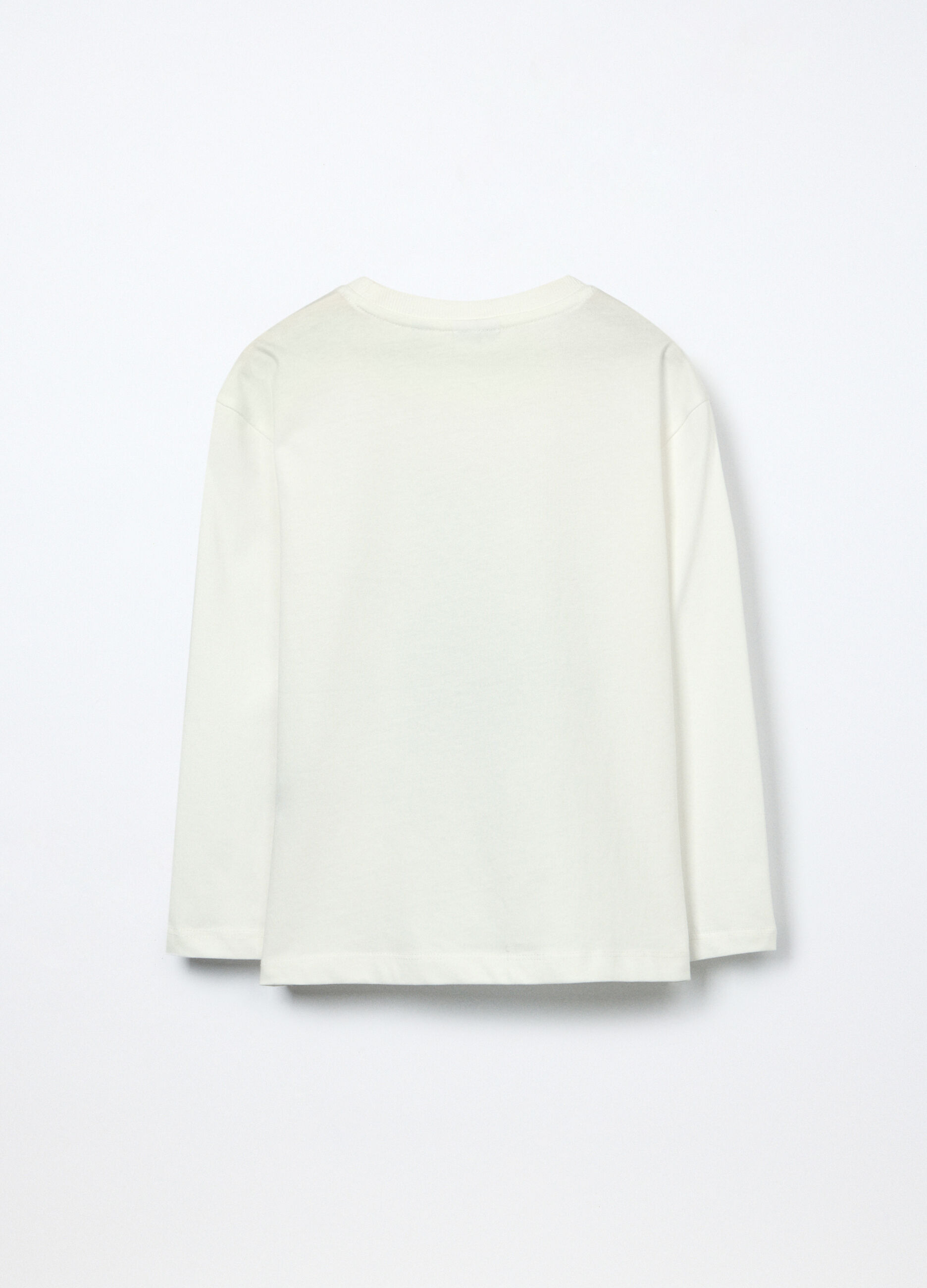 T-shirt a maniche lunghe in puro cotone jersey bambino_1