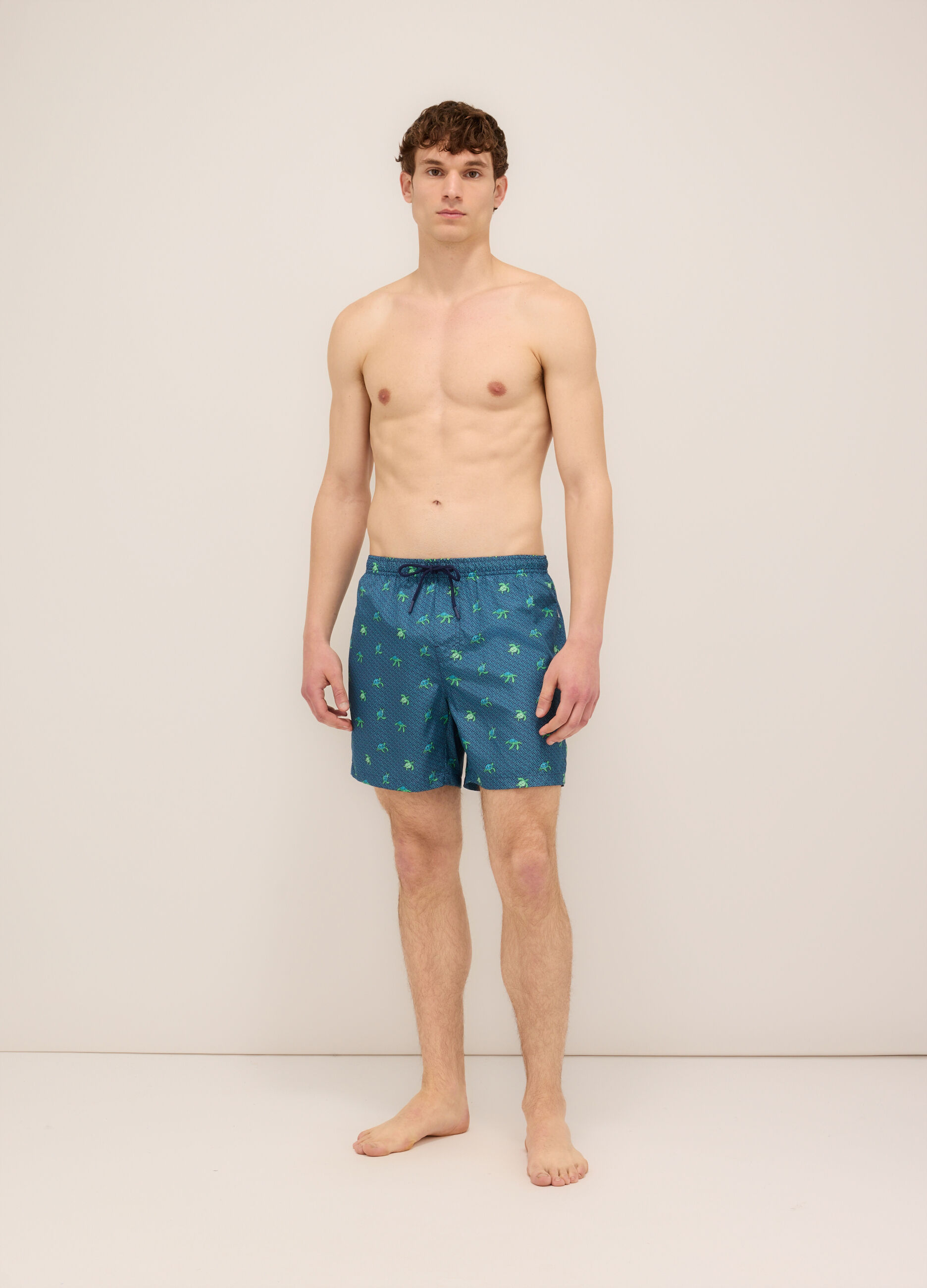 Boxer mare con stampa uomo_0