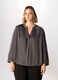 Blusa in raso con scollo a V donna curvy_0