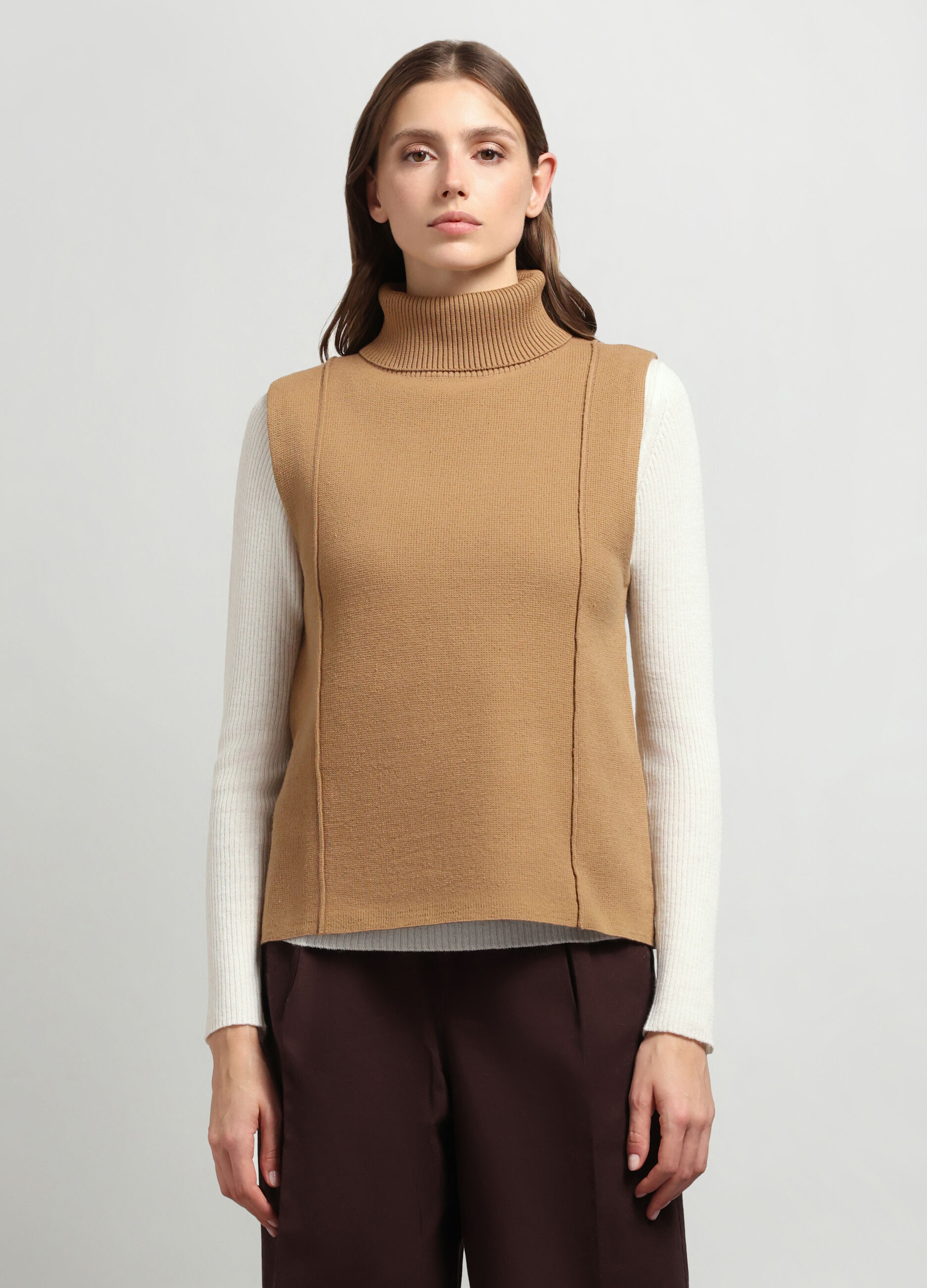 Gilet in misto cotone donna_0