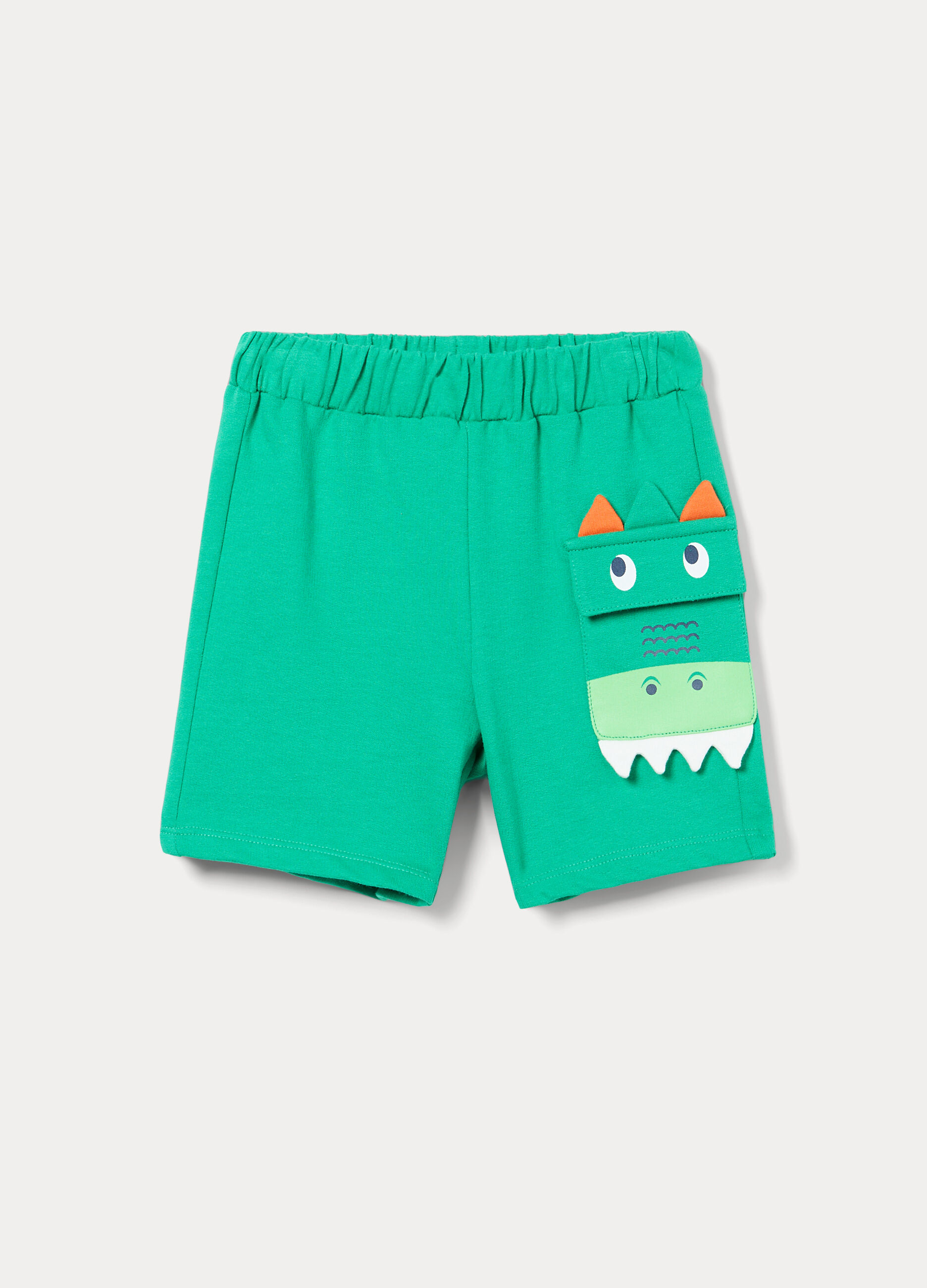 Shorts in french terry di puro cotone bimbo_0
