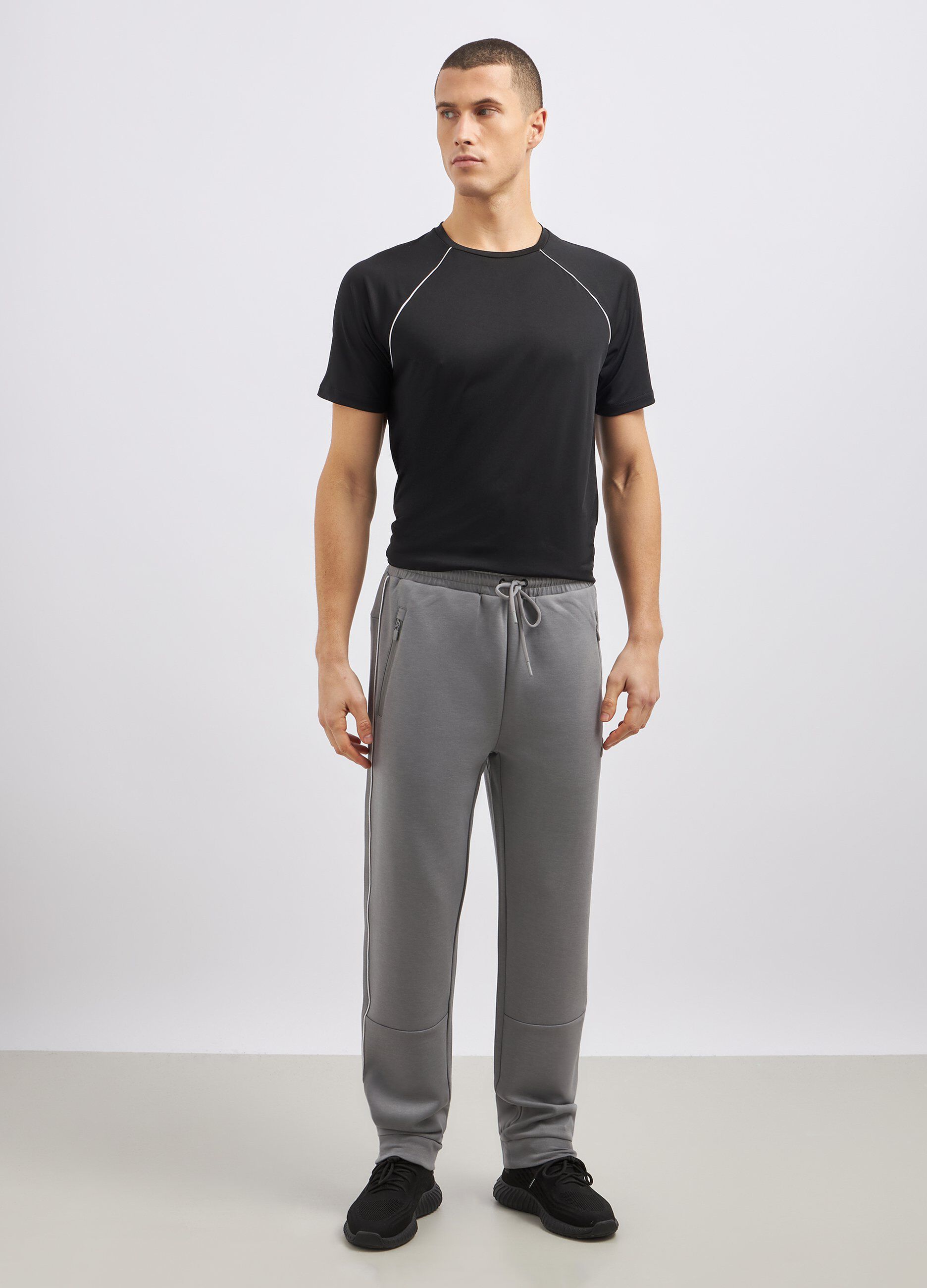 Jogger in misto viscosa uomo_0
