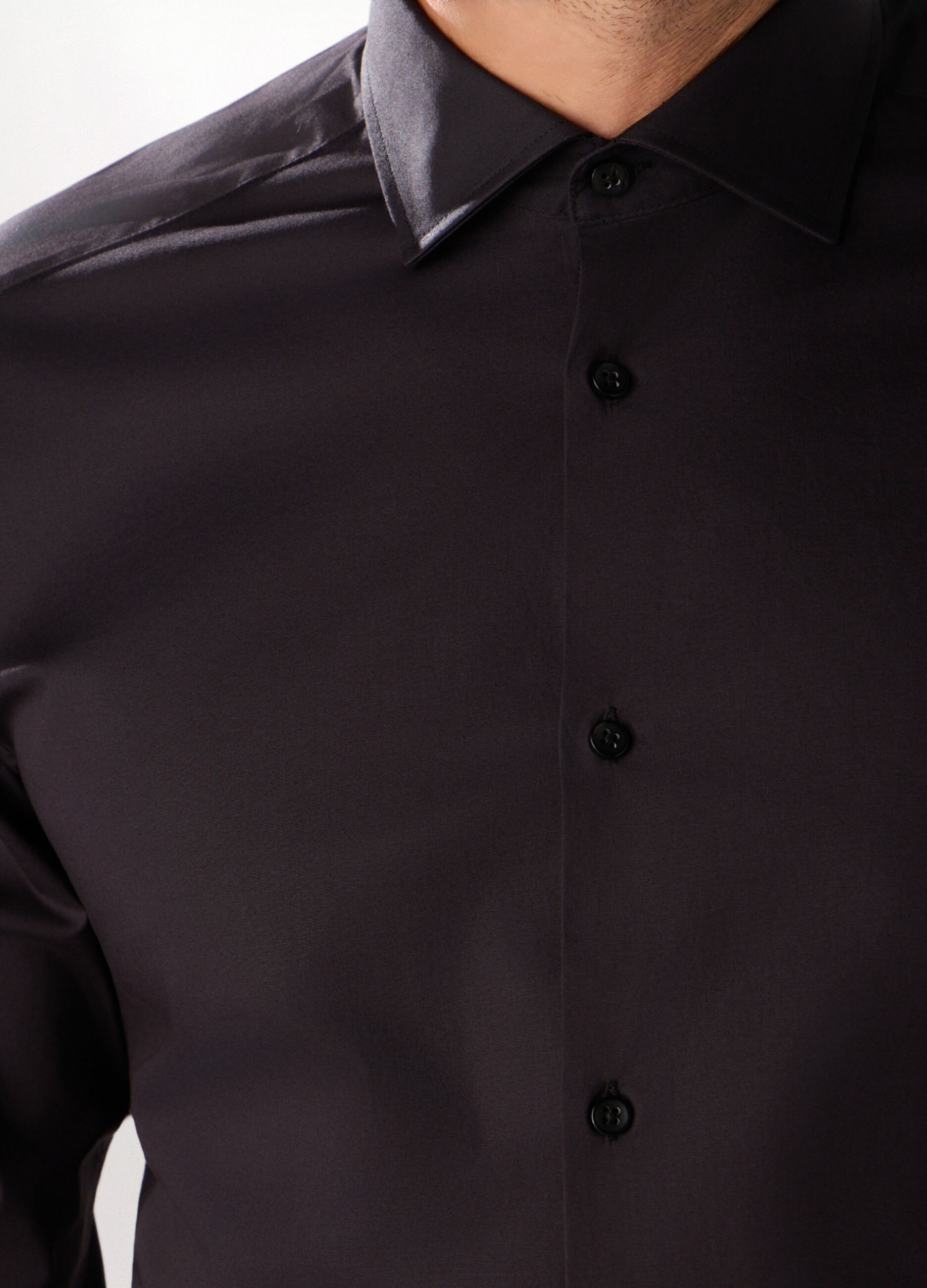 Camicia slim fit in cotone stretch uomo_2