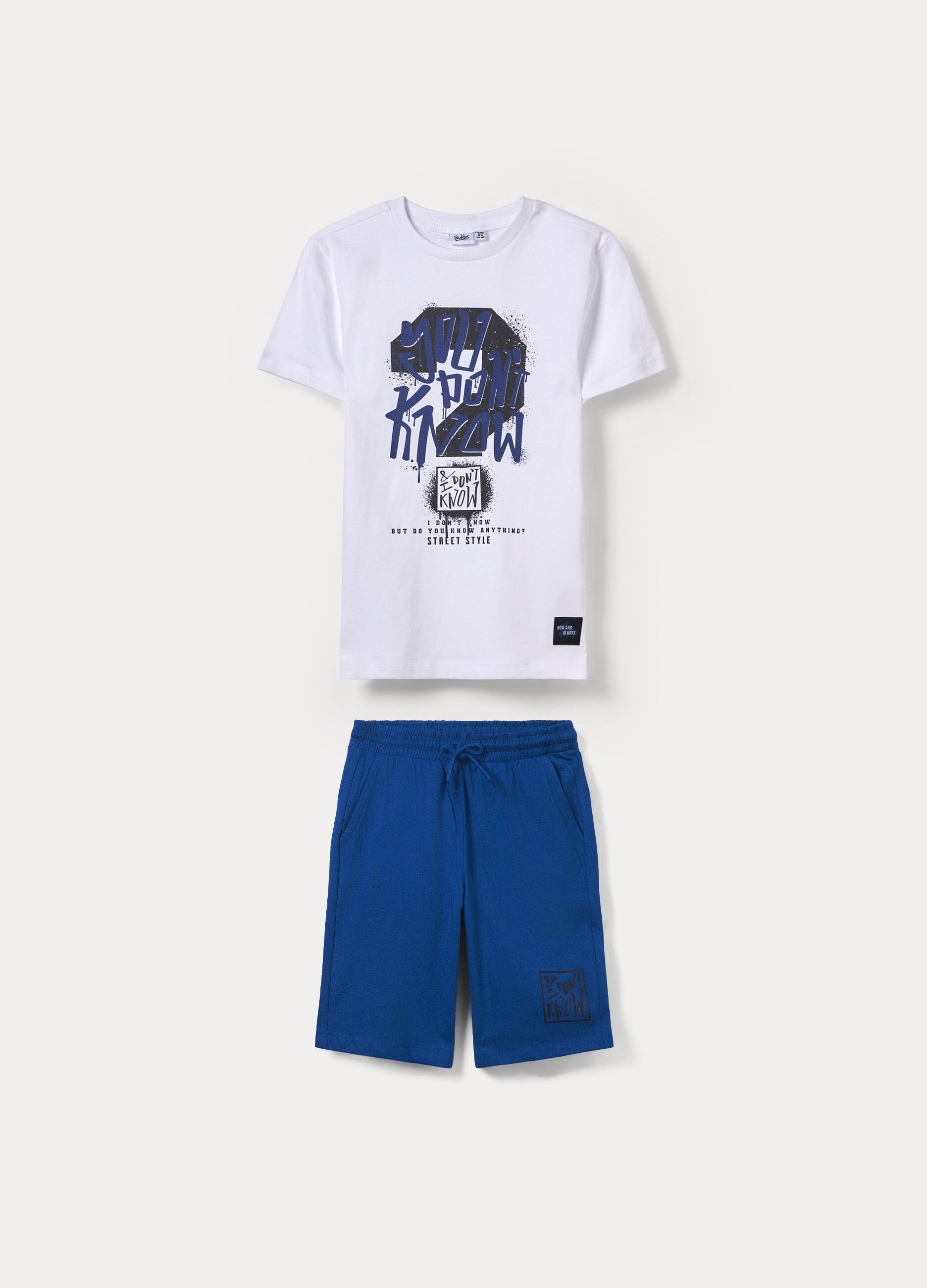 Jogging set in jersey di puro cotone ragazzo_0