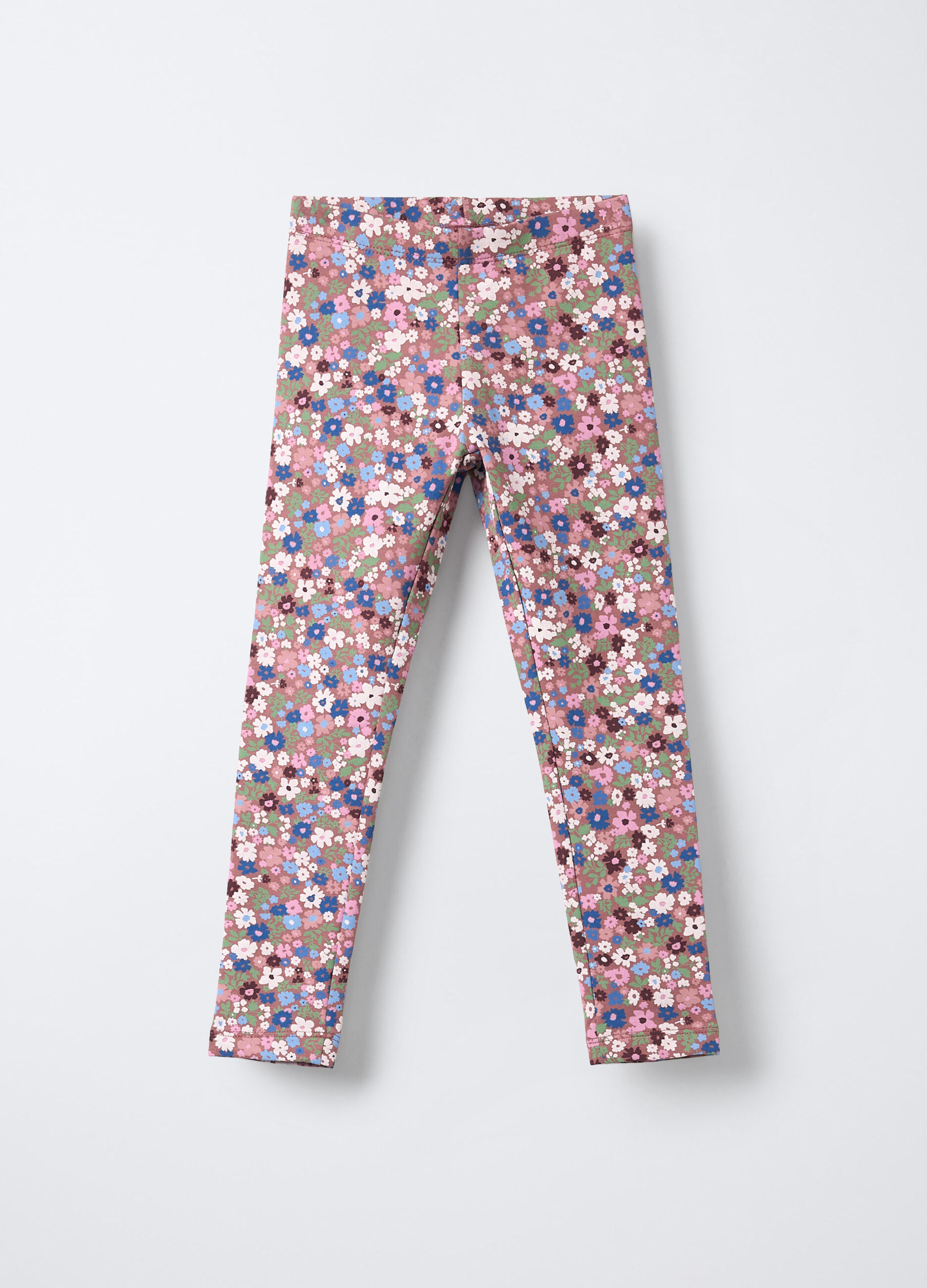 Leggings in cotone garzato stretch Fit Slim bambina_0