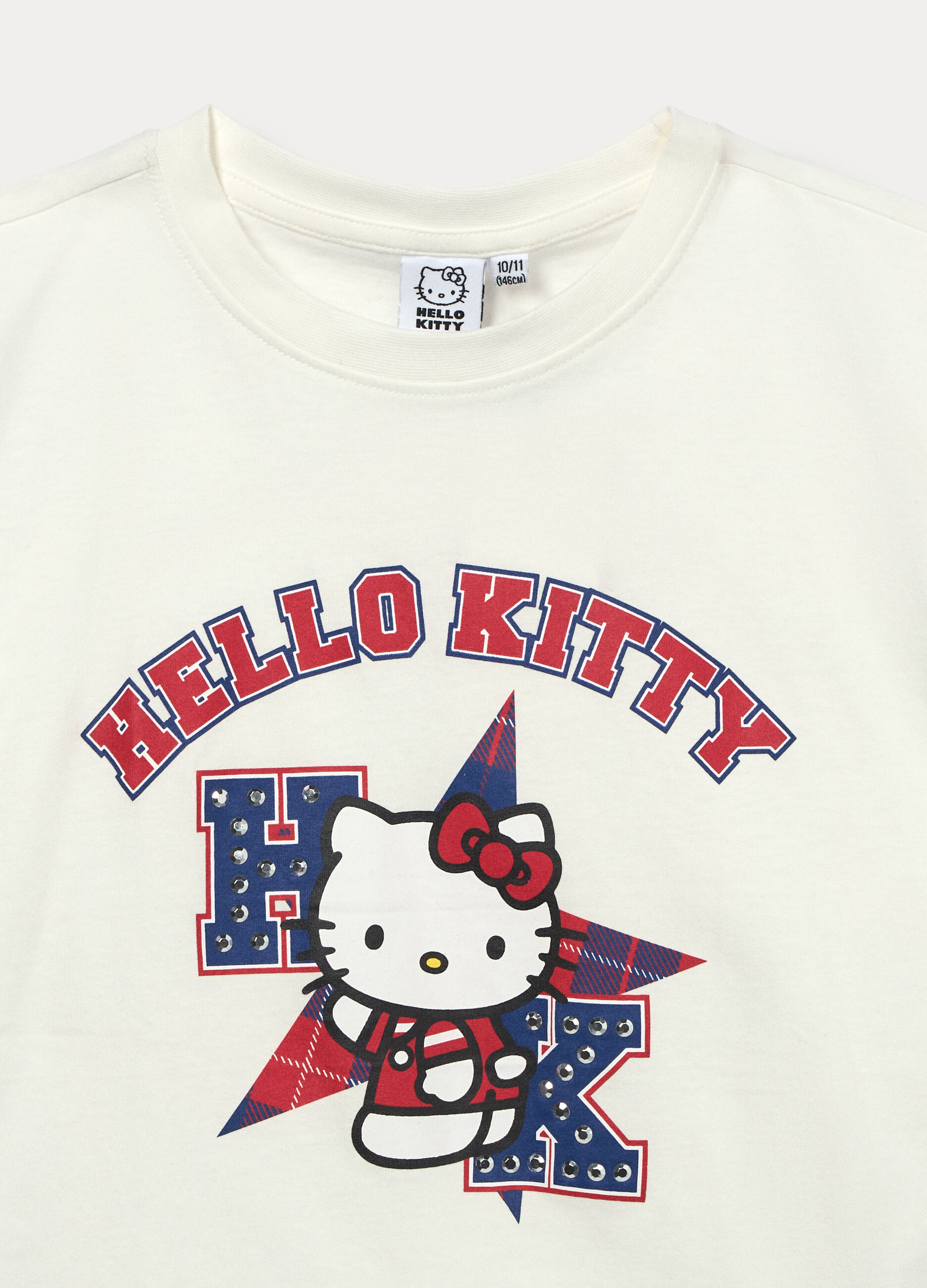 T-shirt Hello Kitty in jersey di cotone stretch bambina_2
