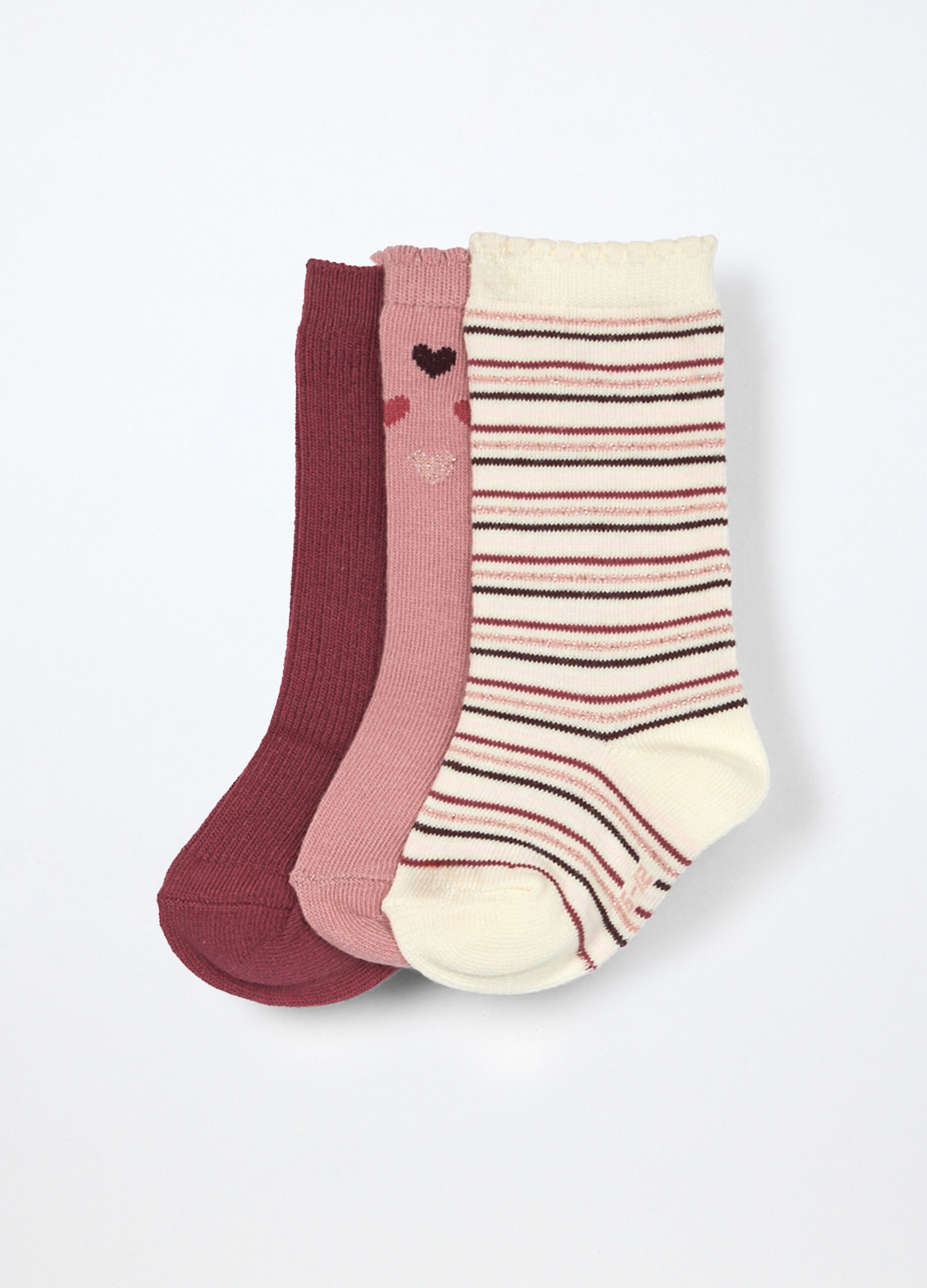 Pack 3 calze in misto cotone neonata_0