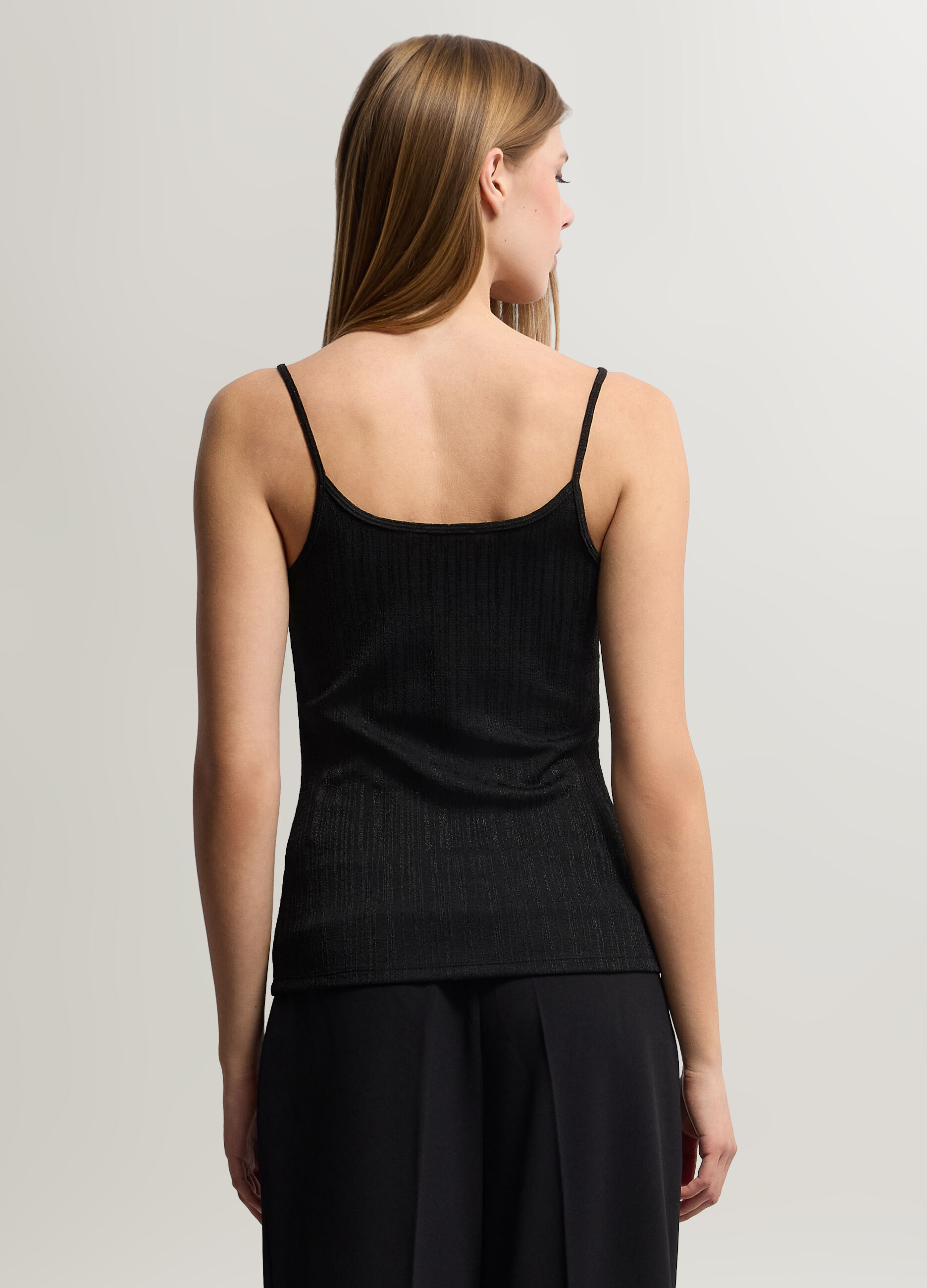 Canotta Fitted jaquard donna_1