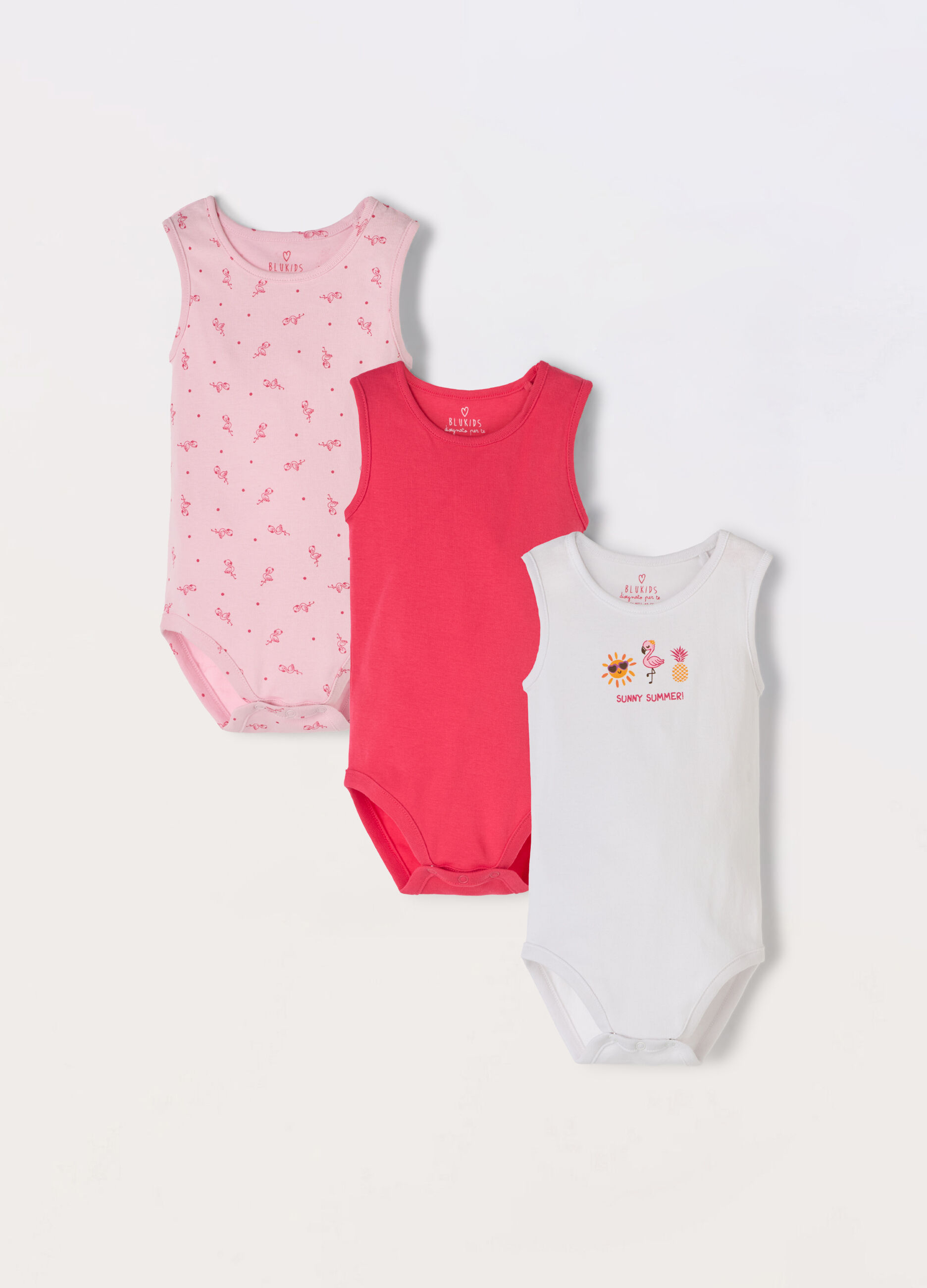 Pack 3 body in puro cotone neonata_0