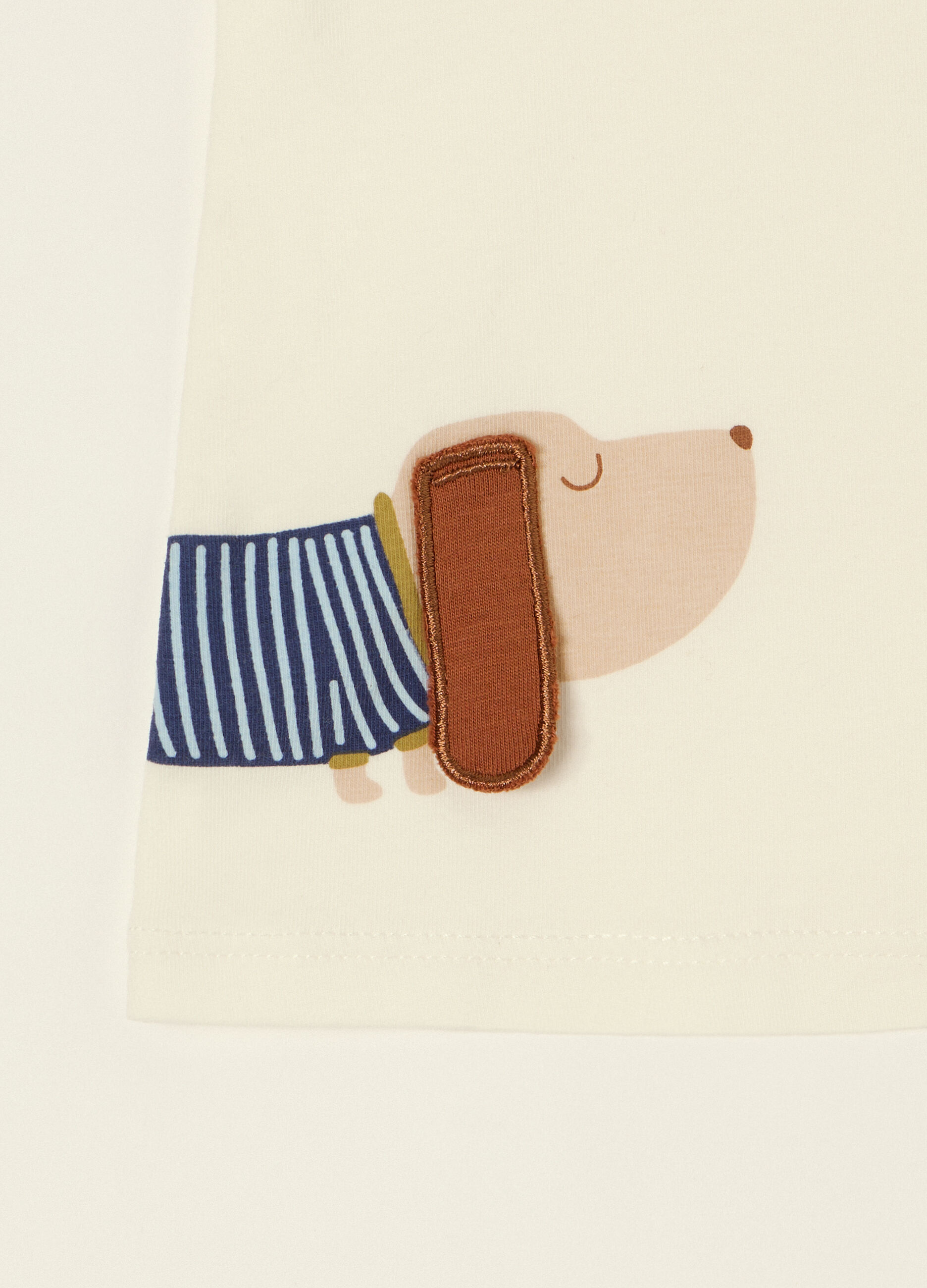 Set bianco e beige in cotone organico_2