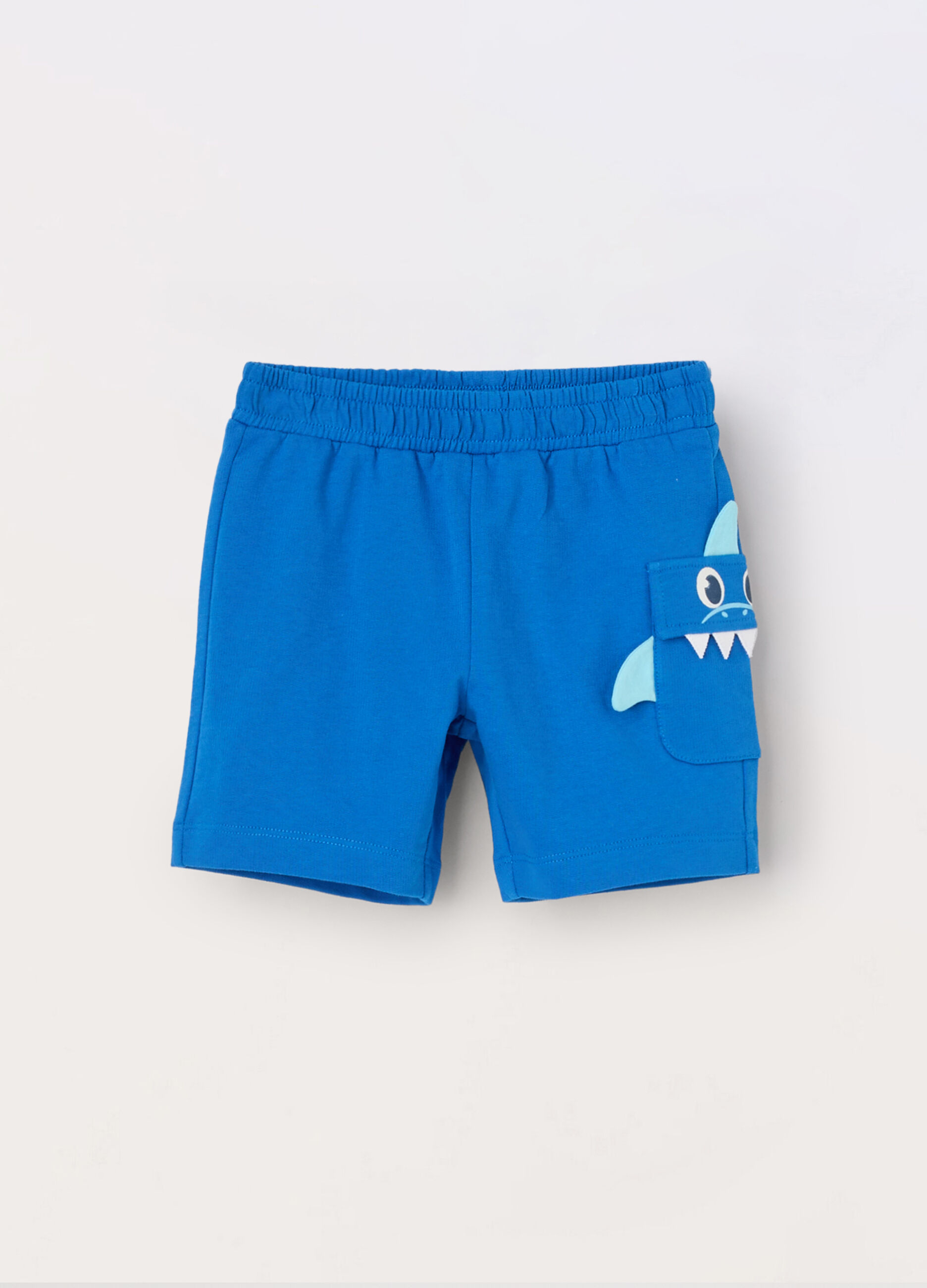 Shorts in french terry di puro cotone neonato_0