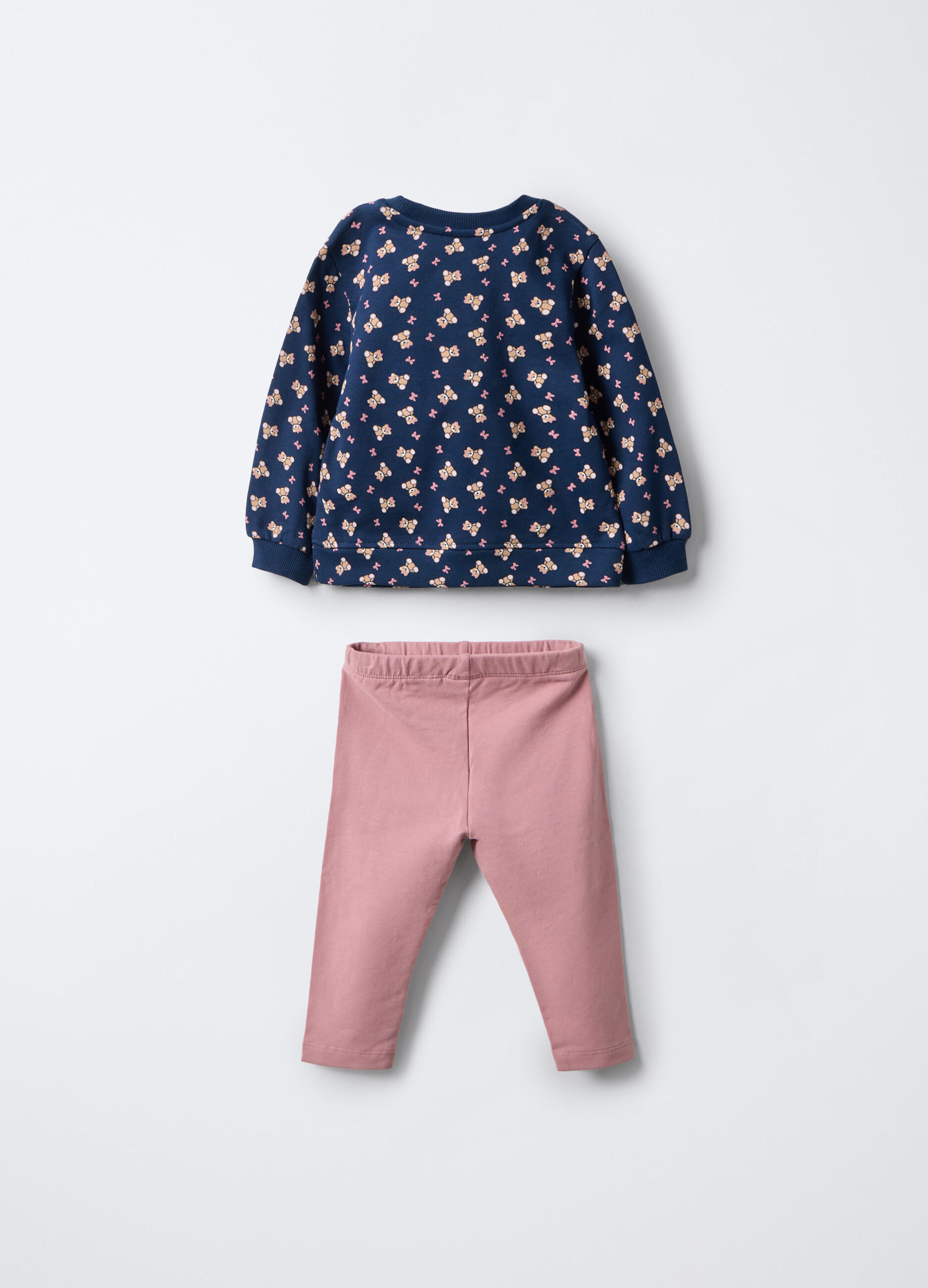 Jogging set in felpa di puro cotone bimba_1