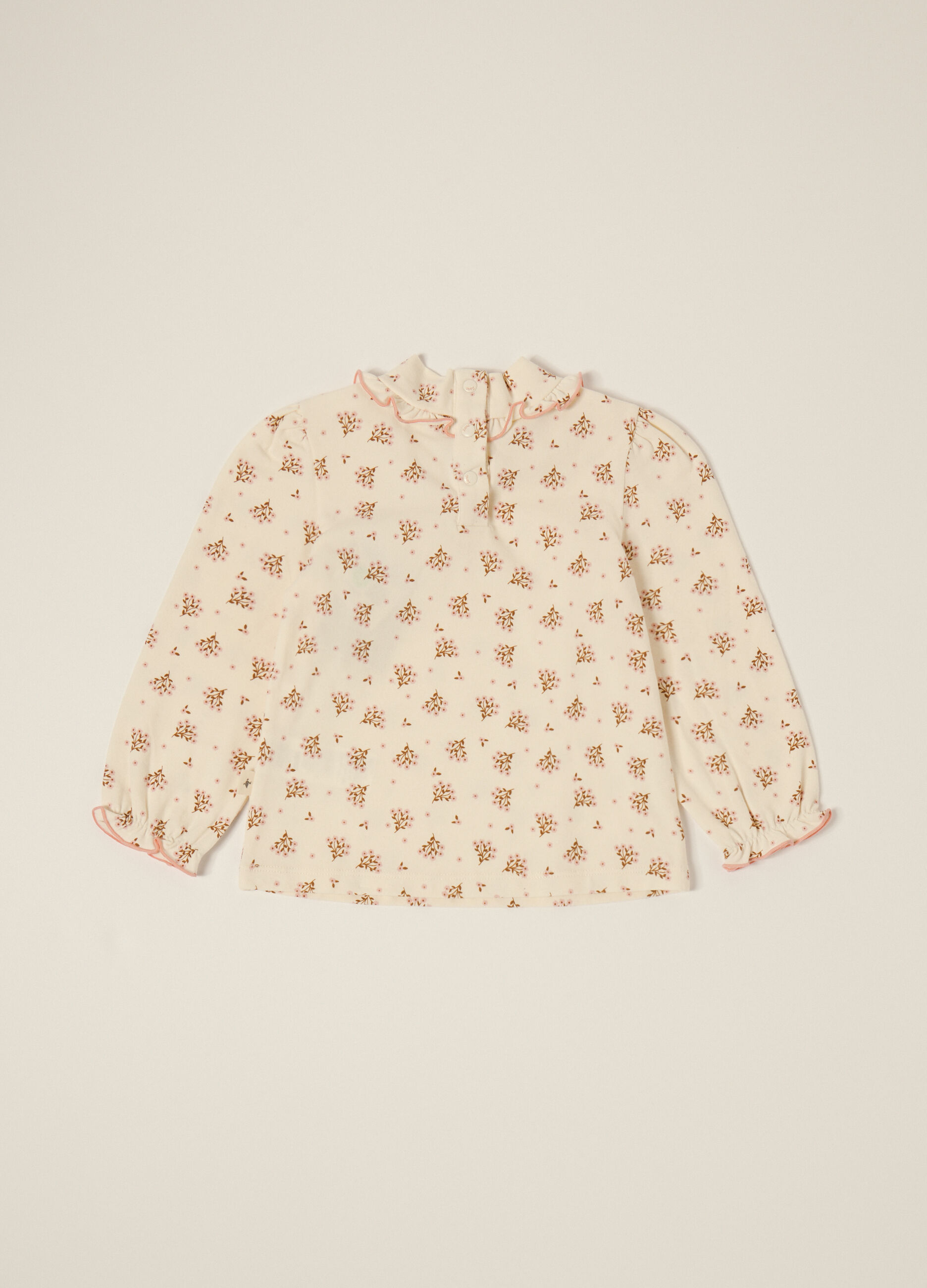 T-shirt in jersey di cotone stretch IANA neonata_2