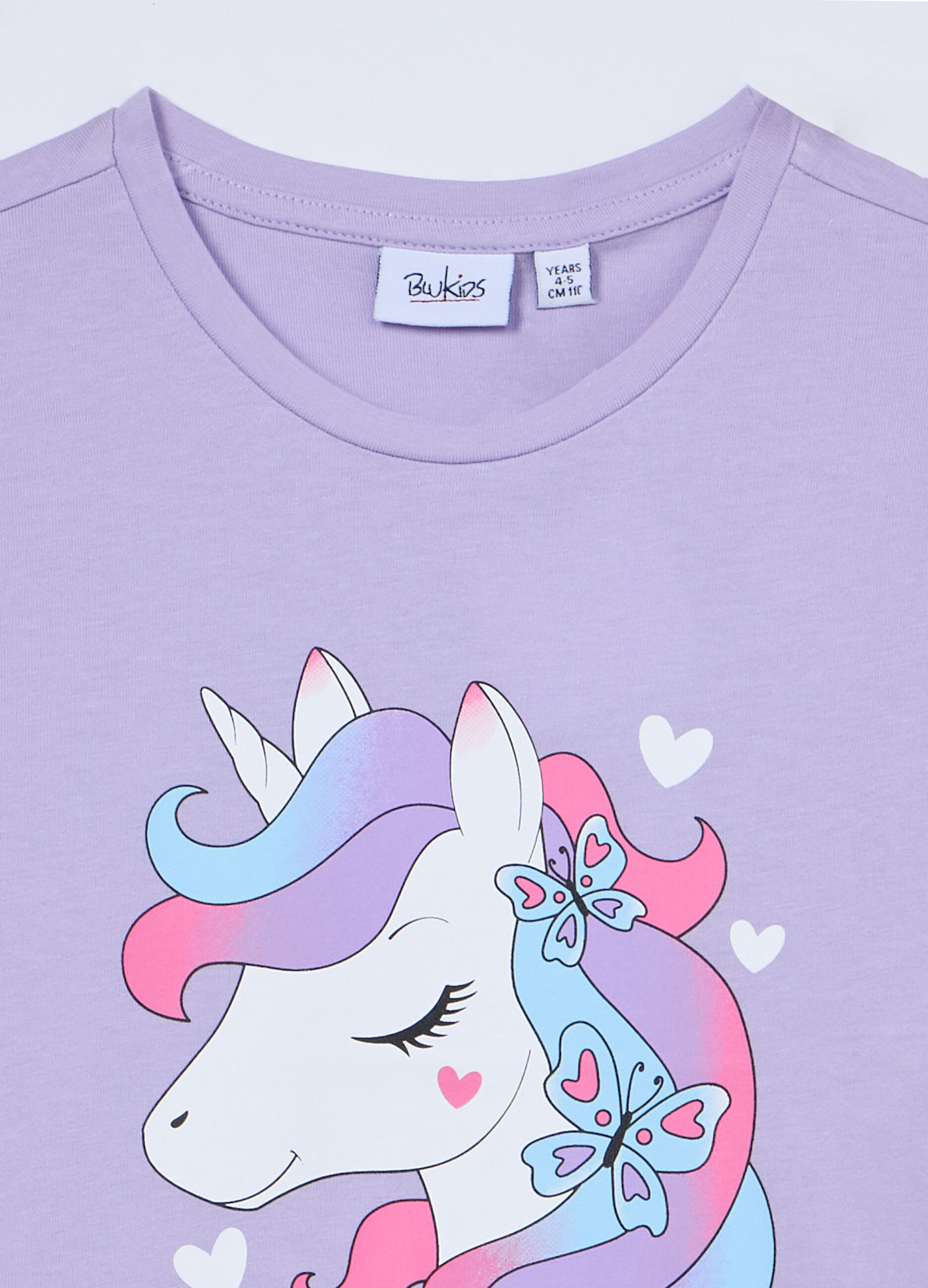 T-shirt girocollo in jersey di puro cotone bambina_2