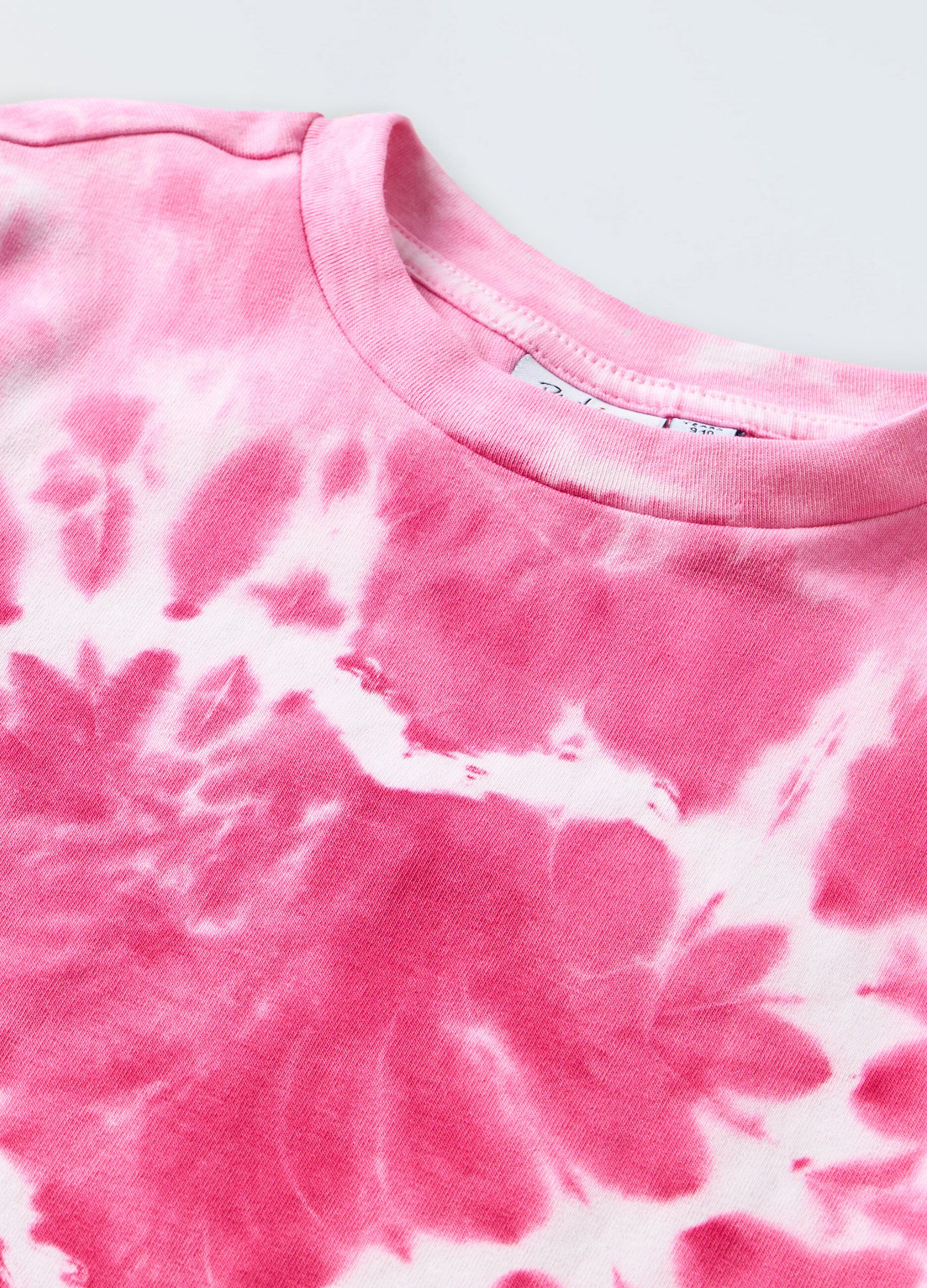 T-shirt Tie & Dye in cotone stretch ragazza_1