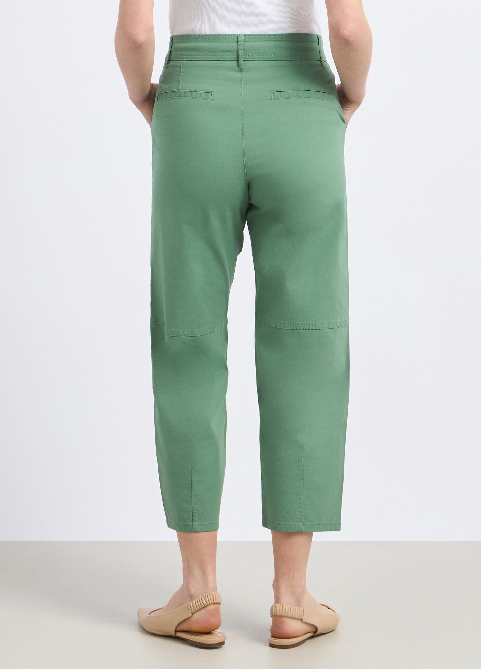 Pantaloni in cotone stretch donna_1