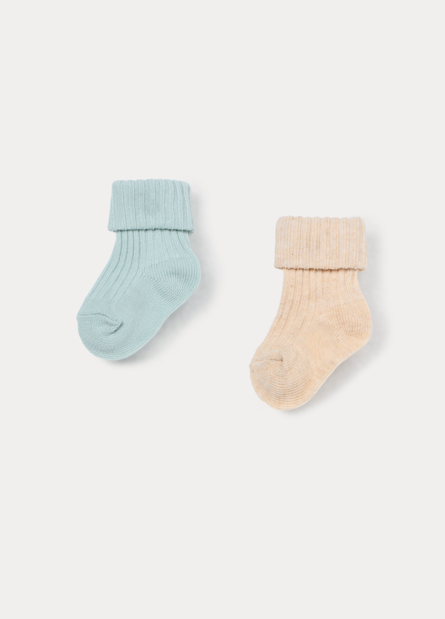 Pack 2 calzini corti misto cotone neonato_1