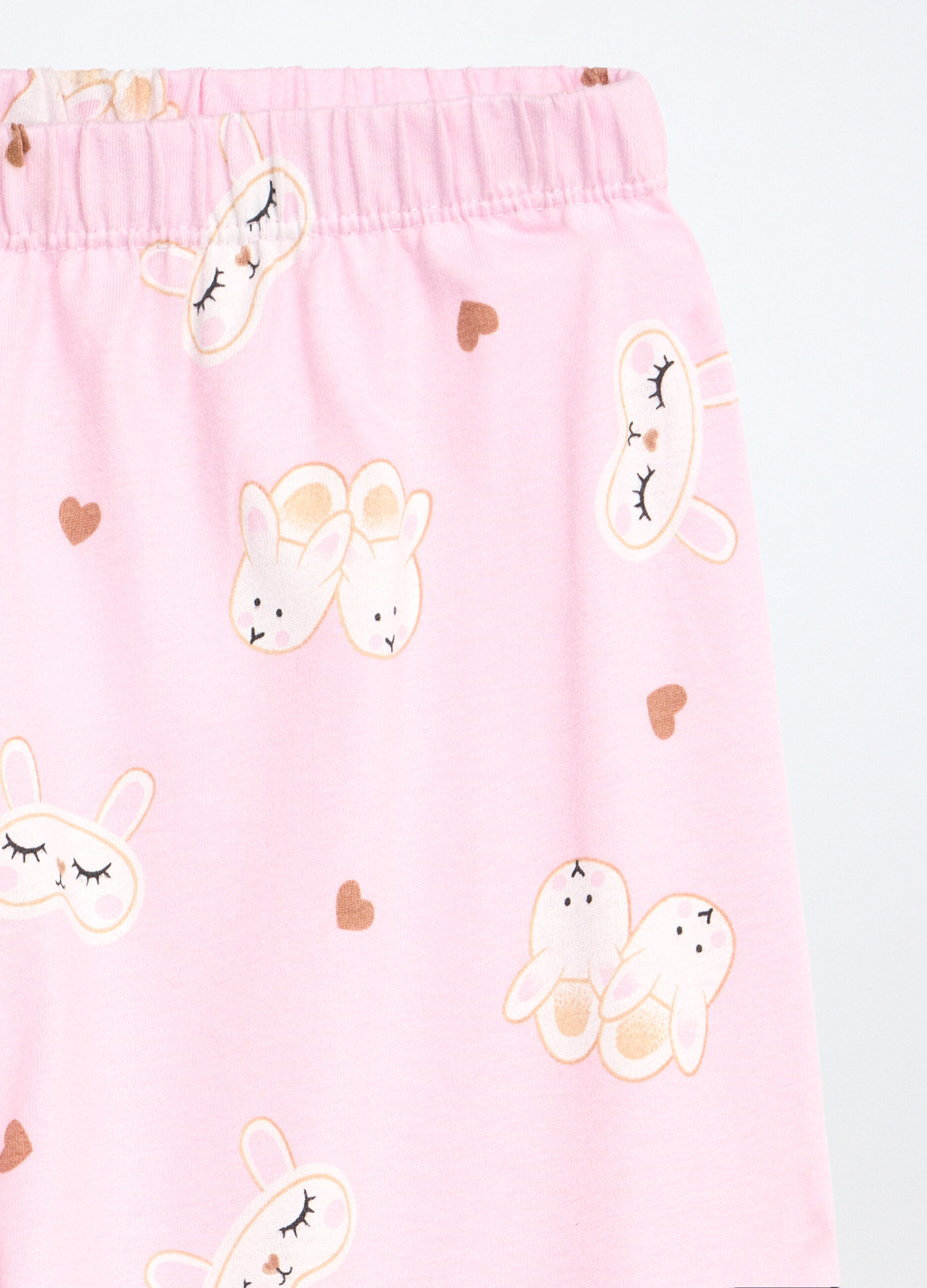 Set pigiama lungo in jersey di puro cotone bambina_3