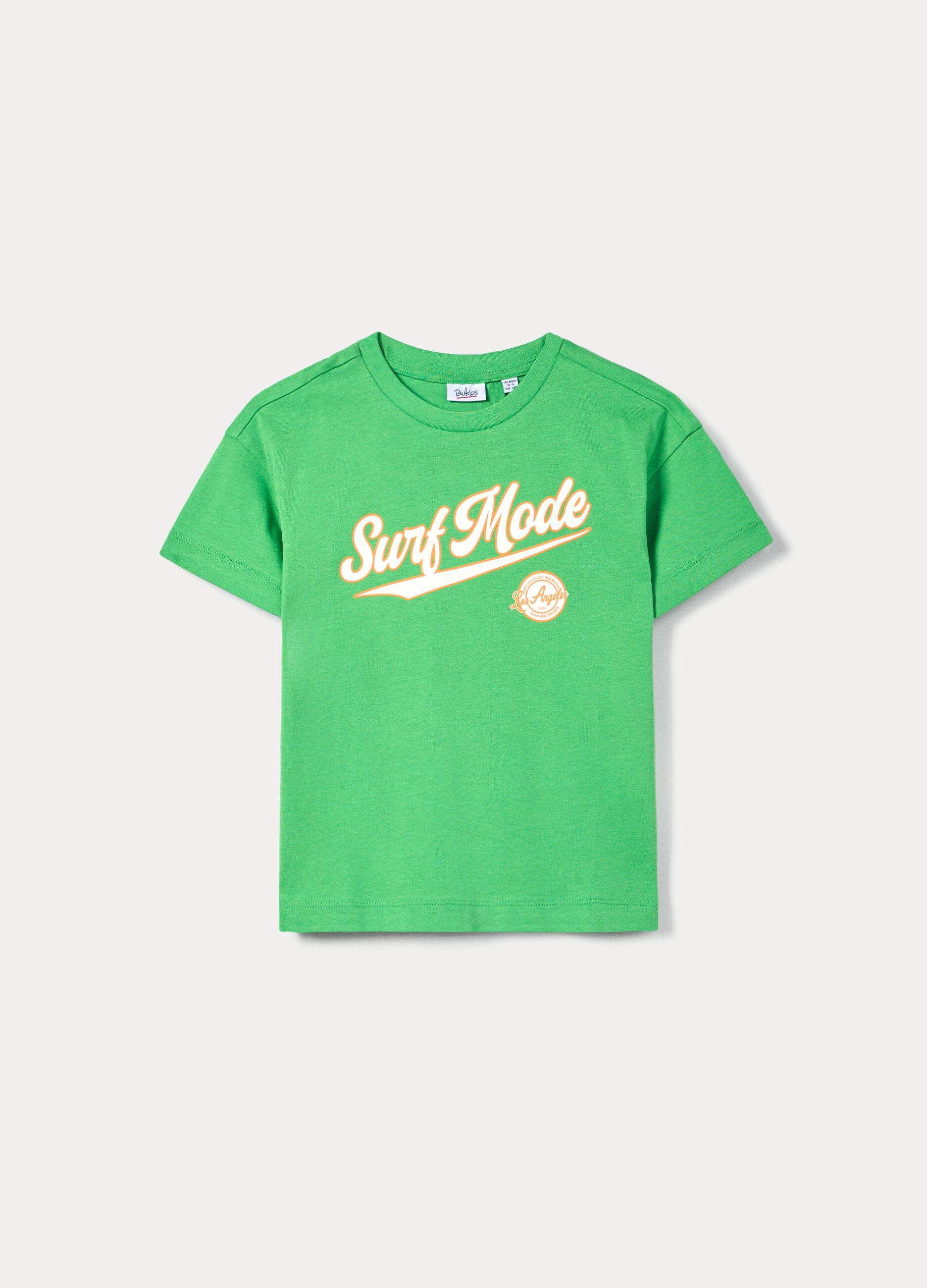 T-shirt girocollo in jersey di puro cotone bambino_0