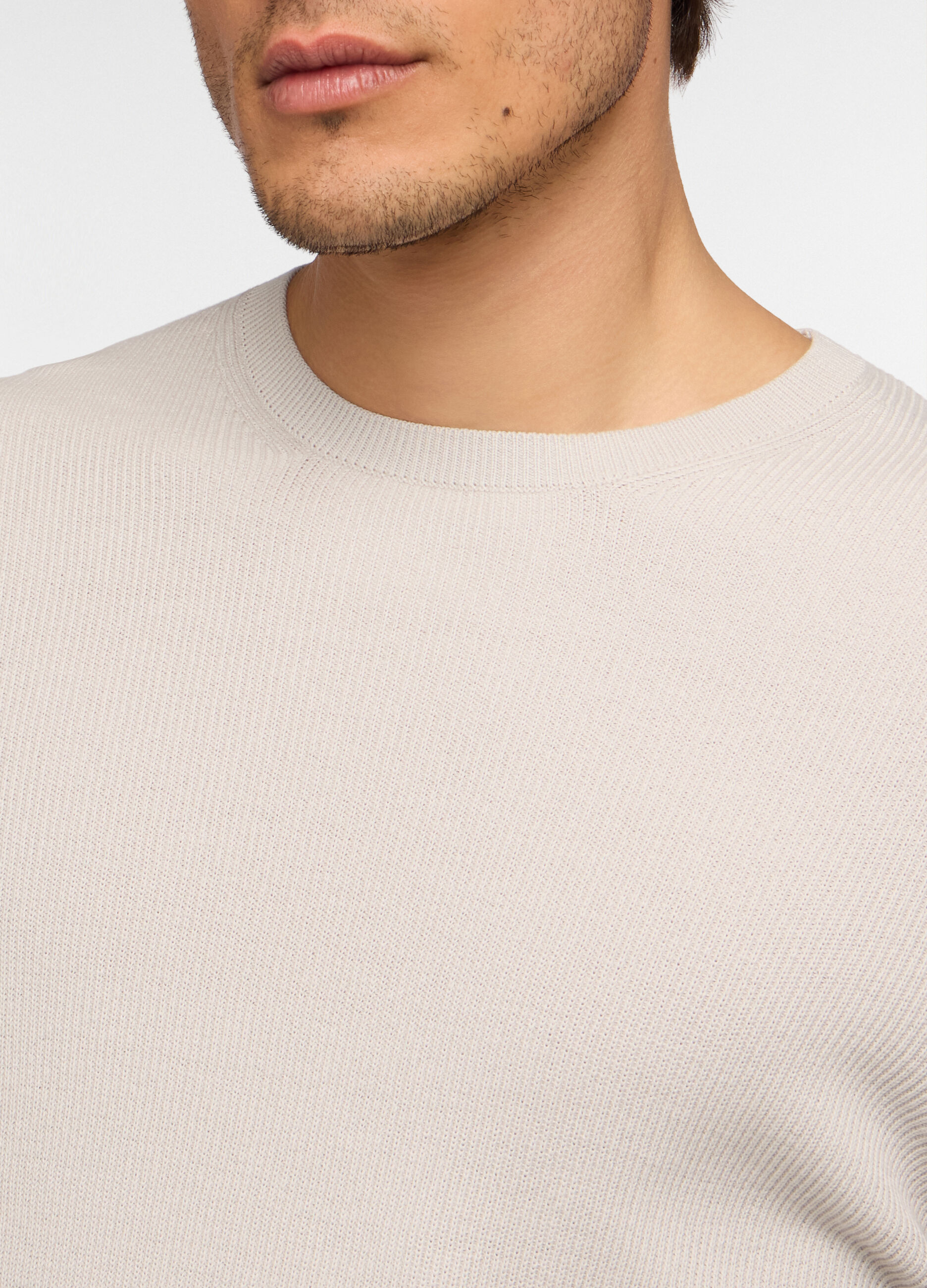 Maglione girocollo a mezza costa inglese uomo_2