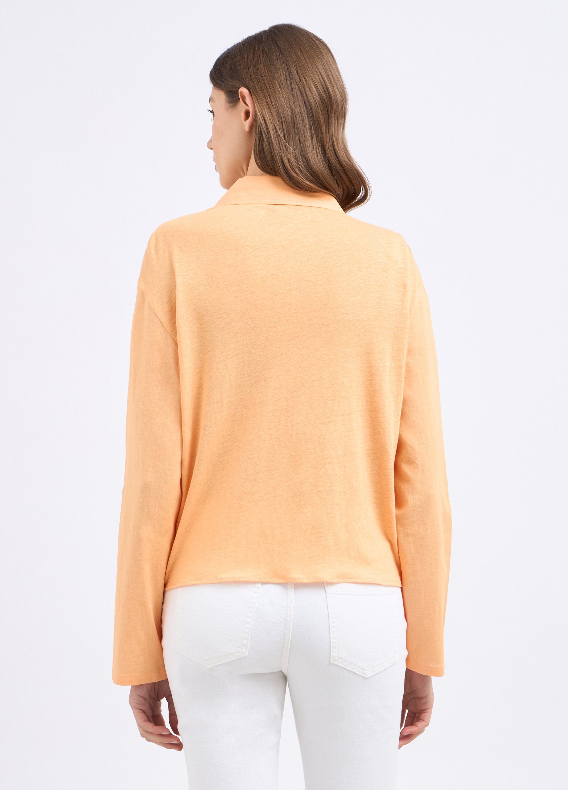 Camicia in misto lino donna_1