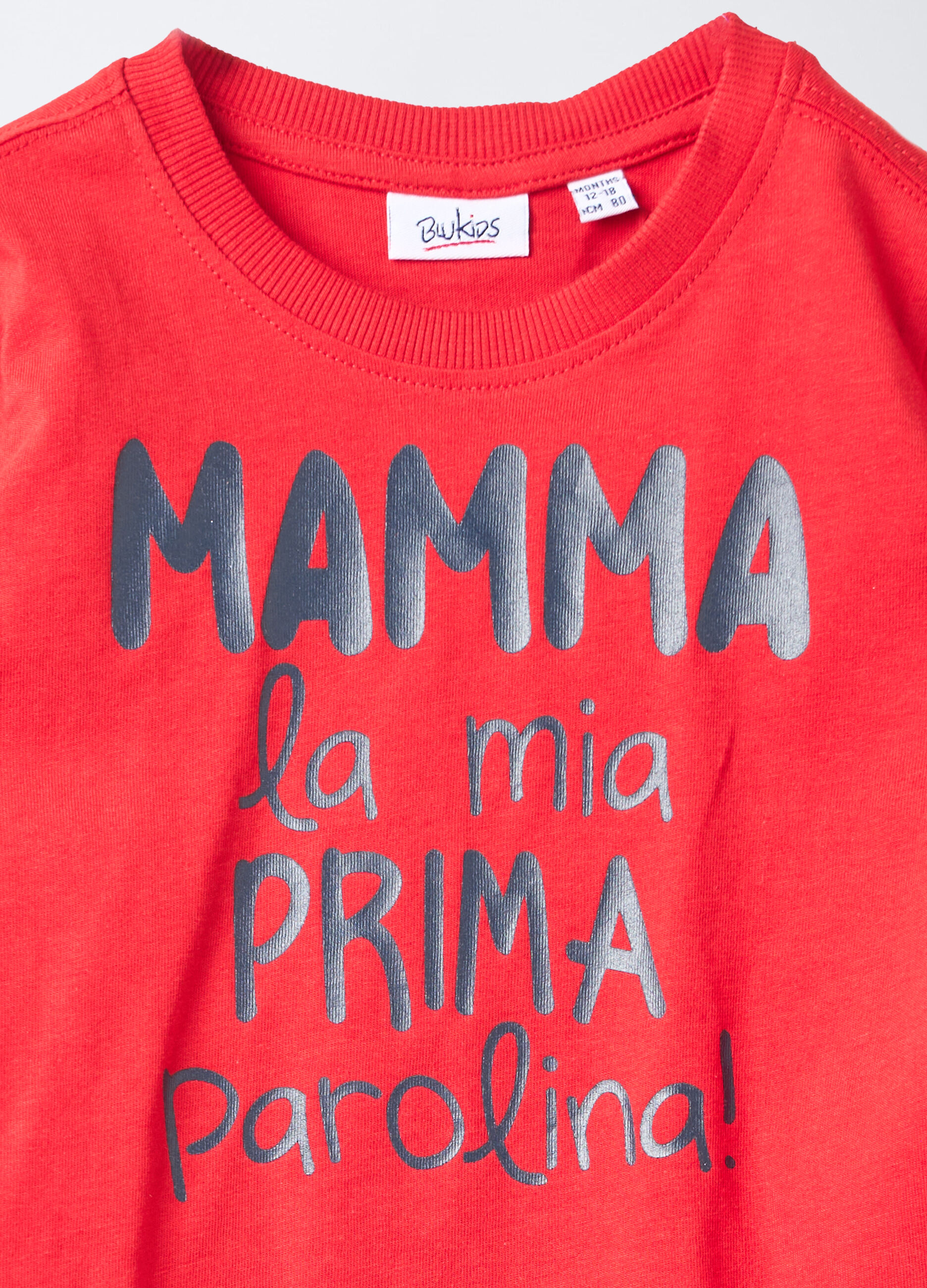 T-shirt girocollo in jersey di puro cotone bimbo_2