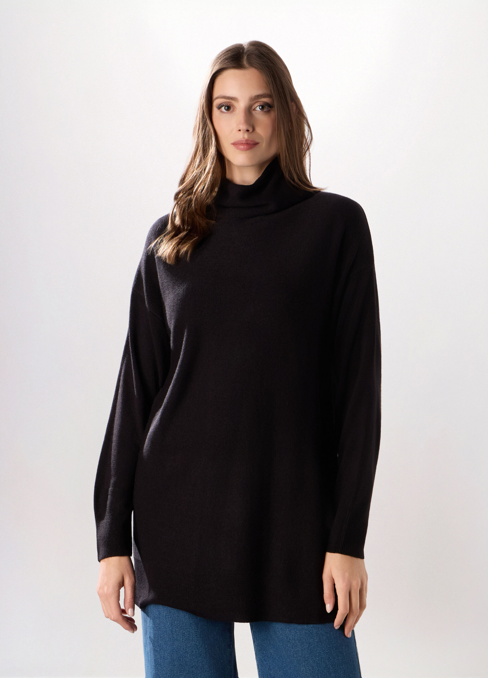 Maglione a collo alto donna_2