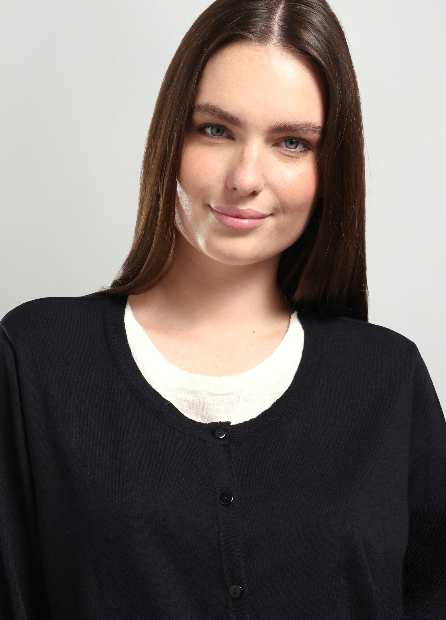 Cardigan in misto cotone tricot donna curvy_2