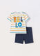 Jogging set in jersey di puro cotone neonato_0
