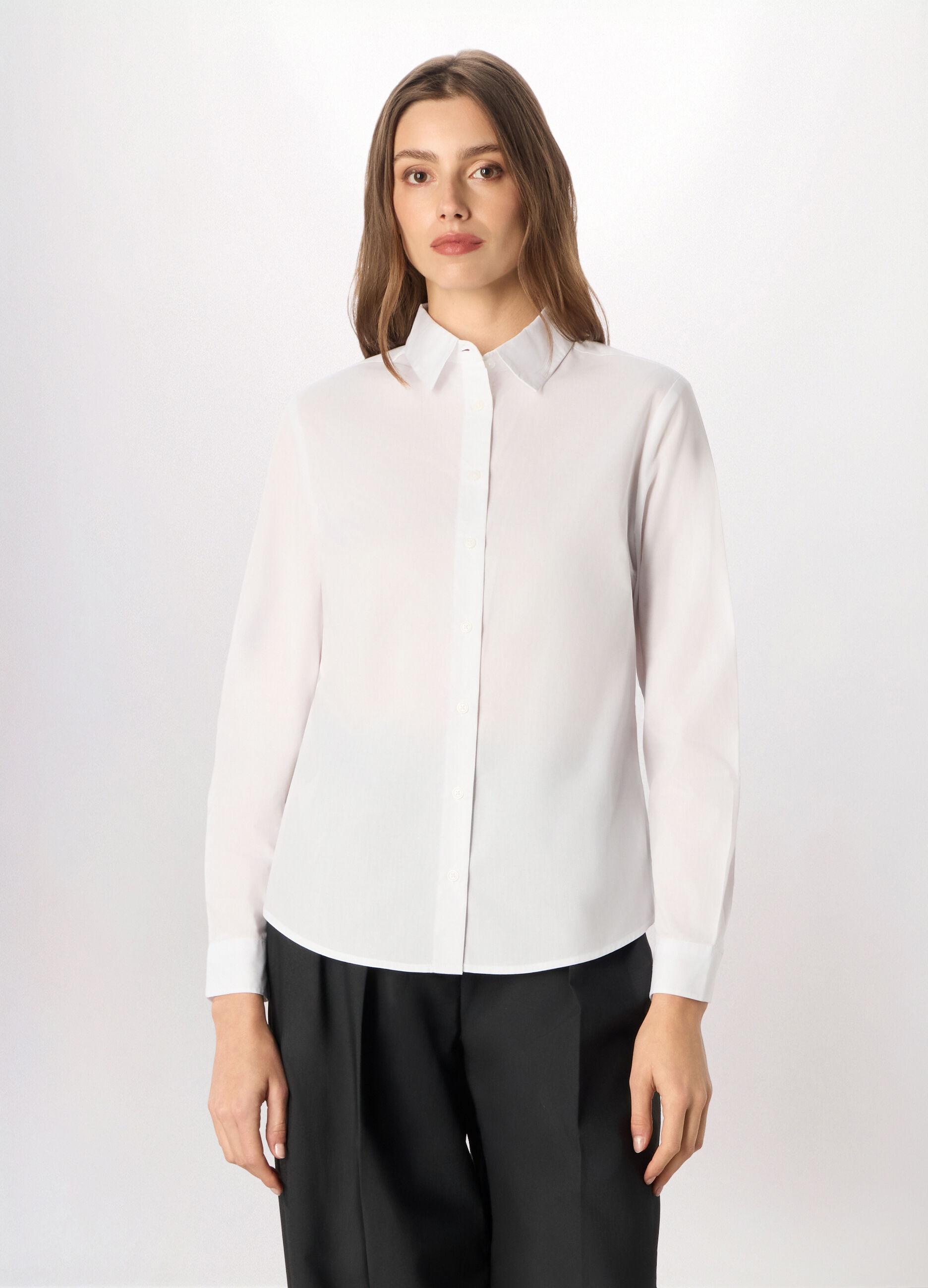 Camicia misto cotone donna_0