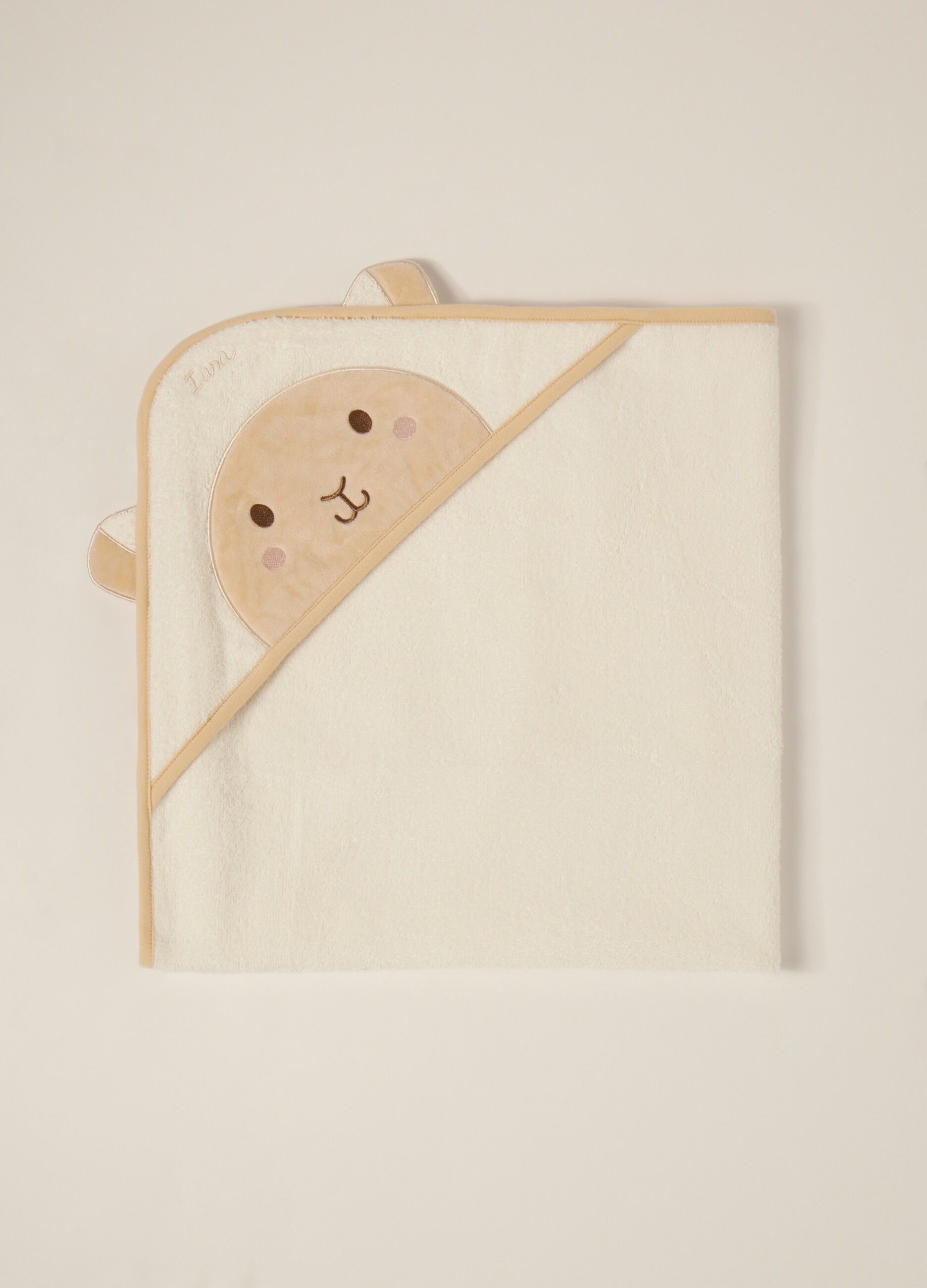 Asciugamano con angolo in spugna di puro cotone IANA_0