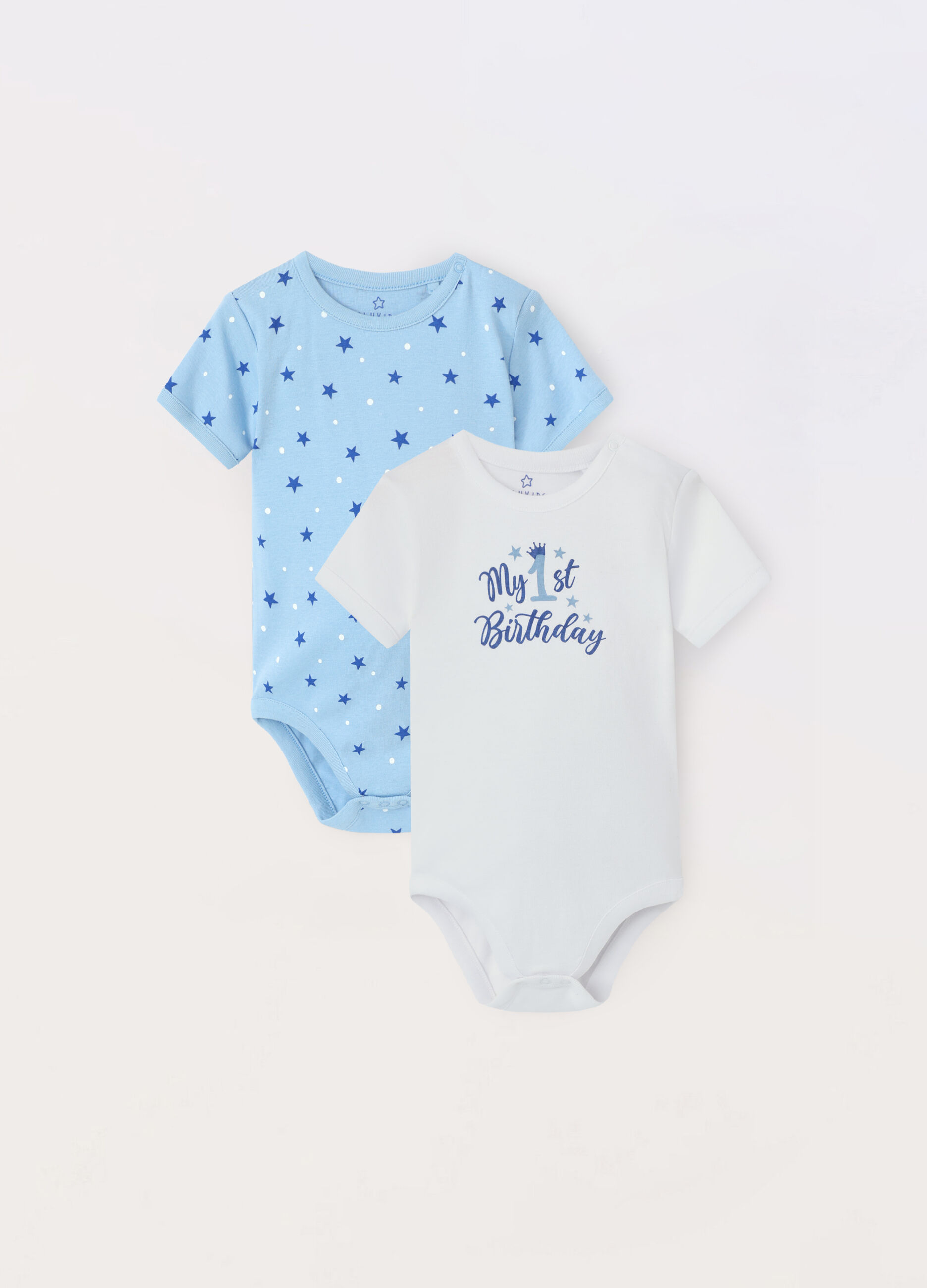 Pack 2 body in puro cotone neonato_0