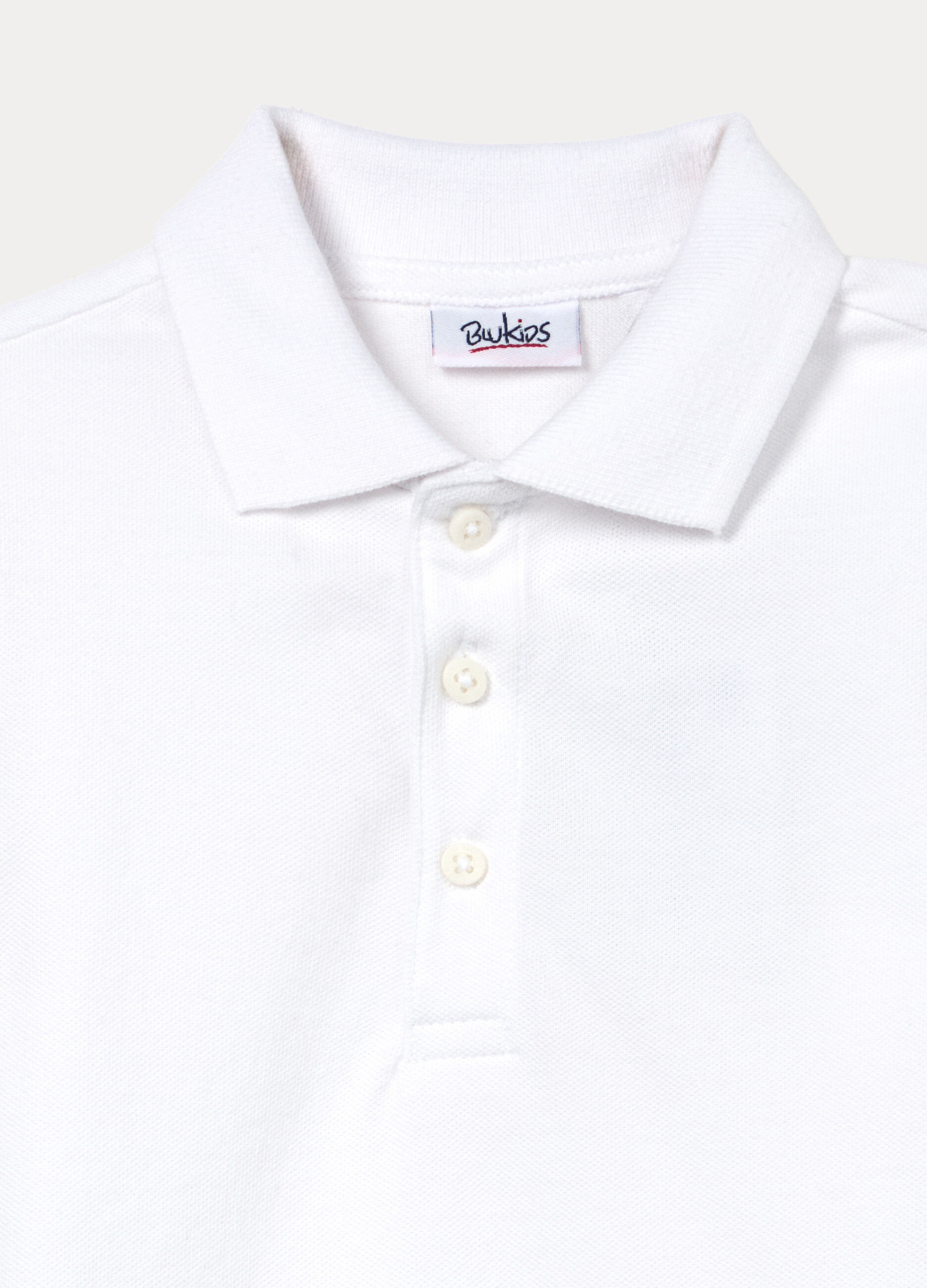 Polo in puro cotone Piquet bimbo