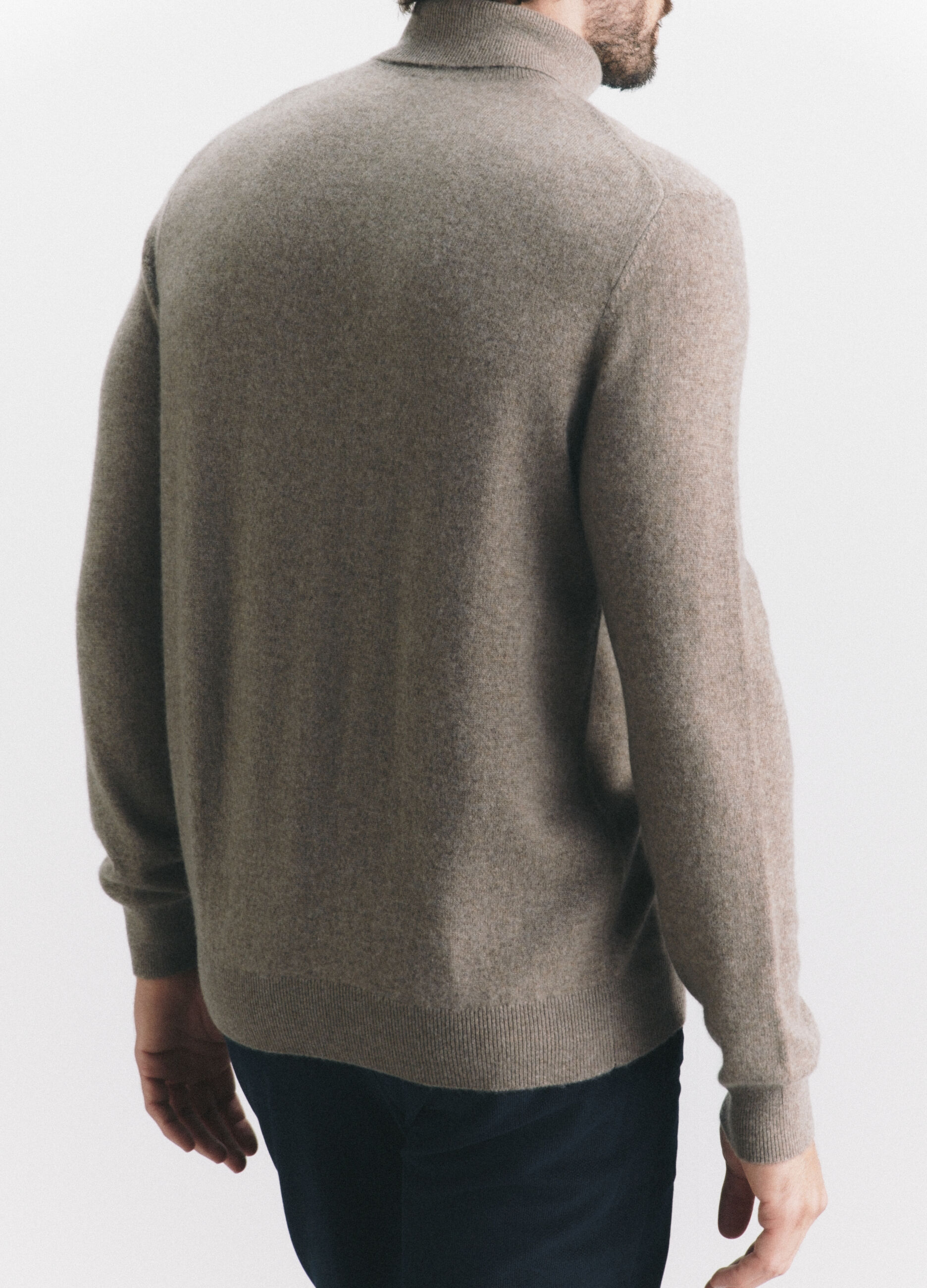 Maglione dolcevita in cashmere uomo