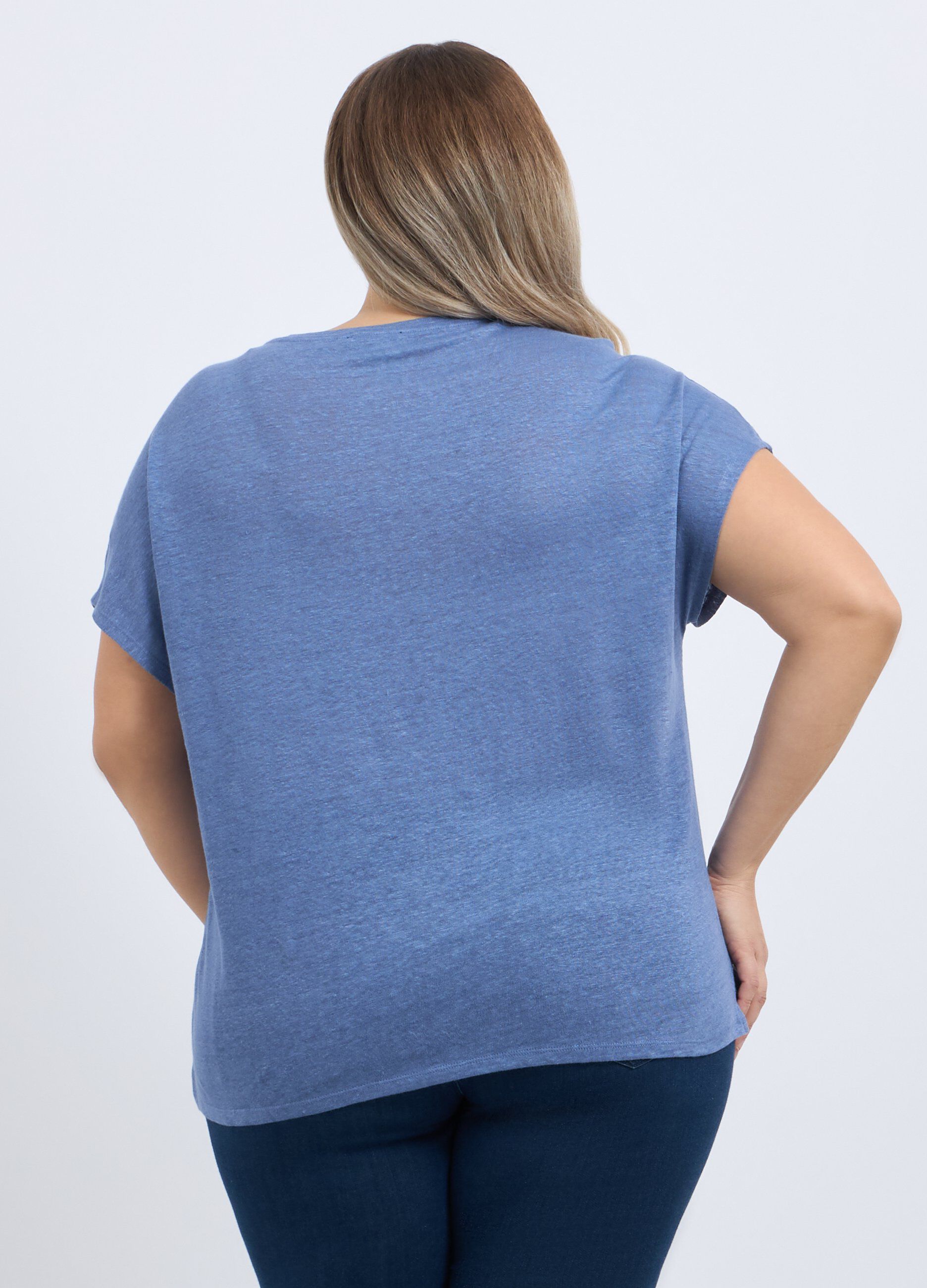 T-shirt in puro lino donna curvy_1
