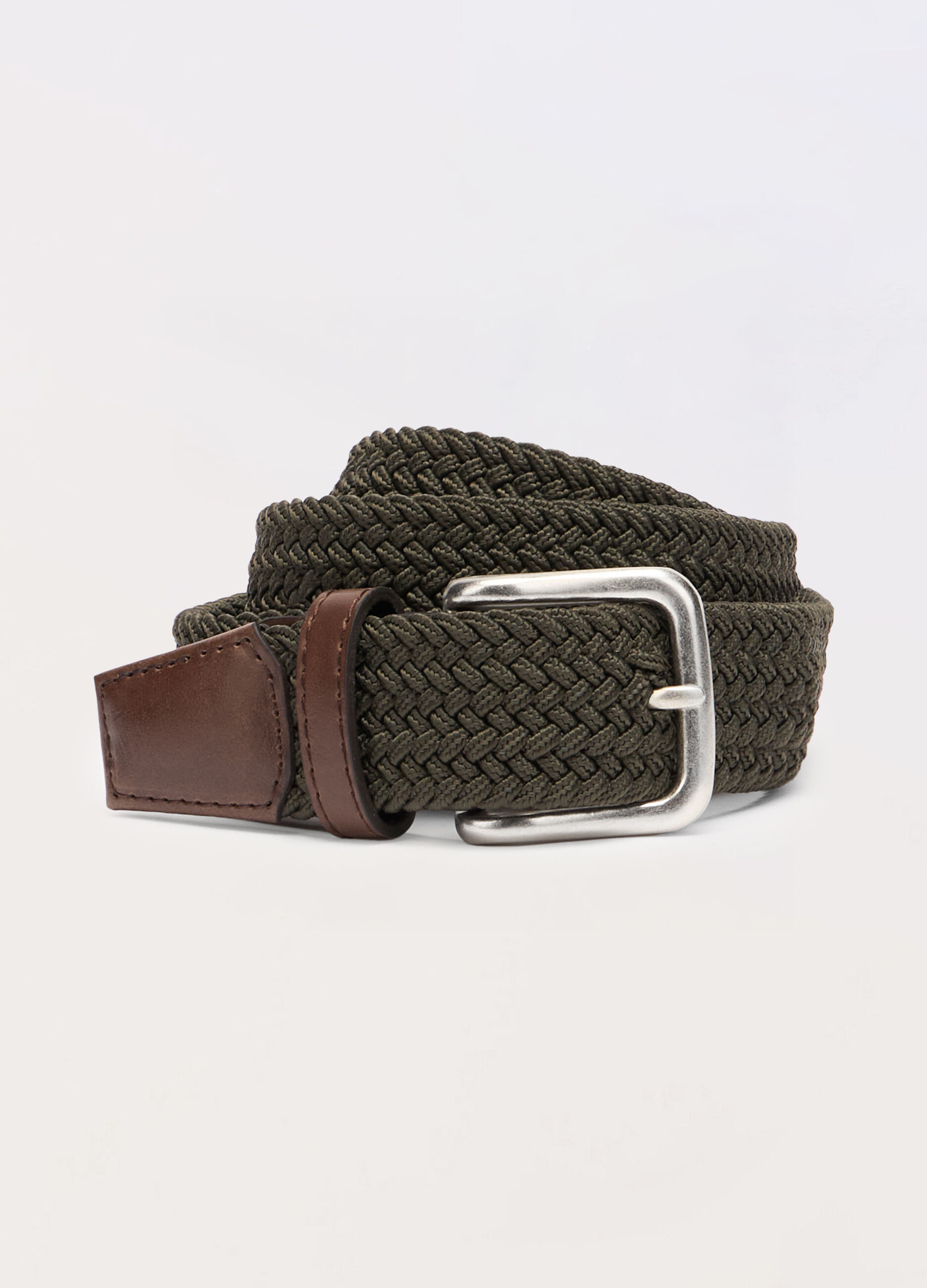 Cintura intrecciata con inserti in ECOpelle uomo_0