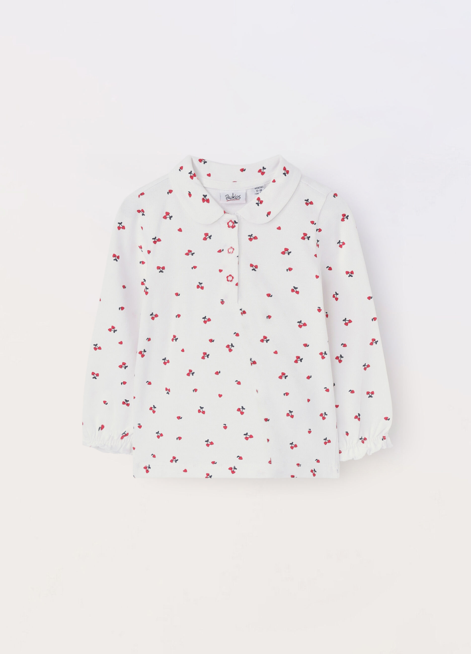 Polo in cotone piquet stretch neonata_0